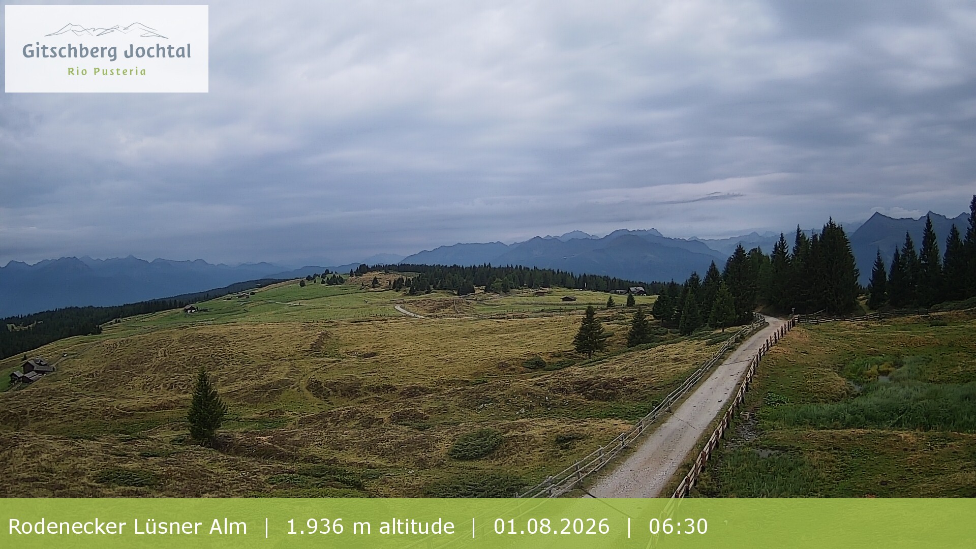 Archiv Foto Webcam Panoramablick Rodenecker Lüsner Alm