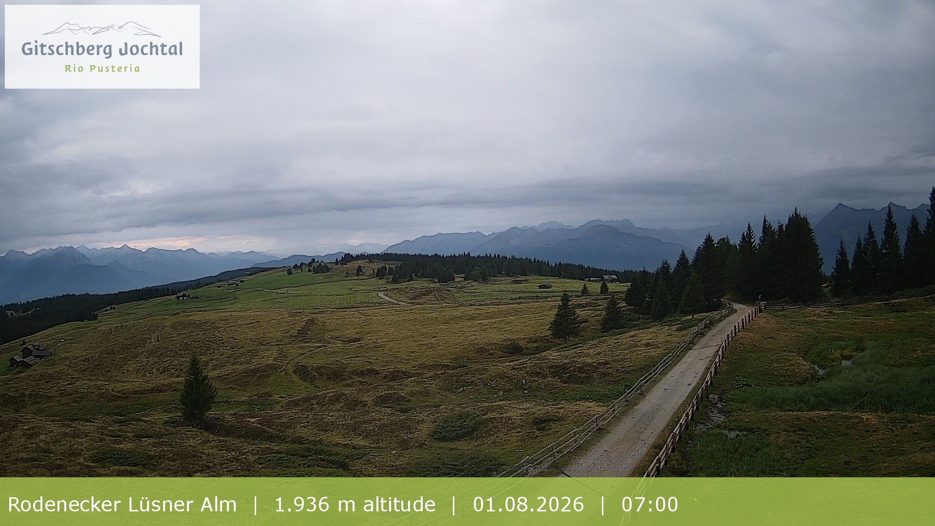 Archiv Foto Webcam Panoramablick Rodenecker Lüsner Alm