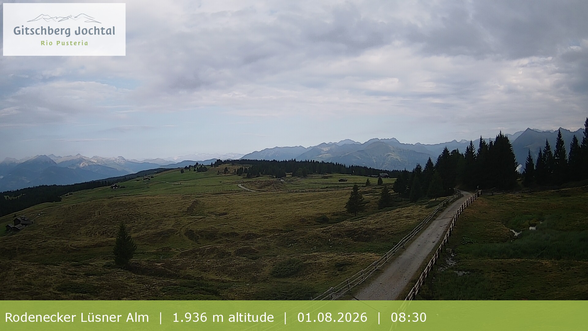 Archived image Webcam View around Rodenecker Lüsner Alm