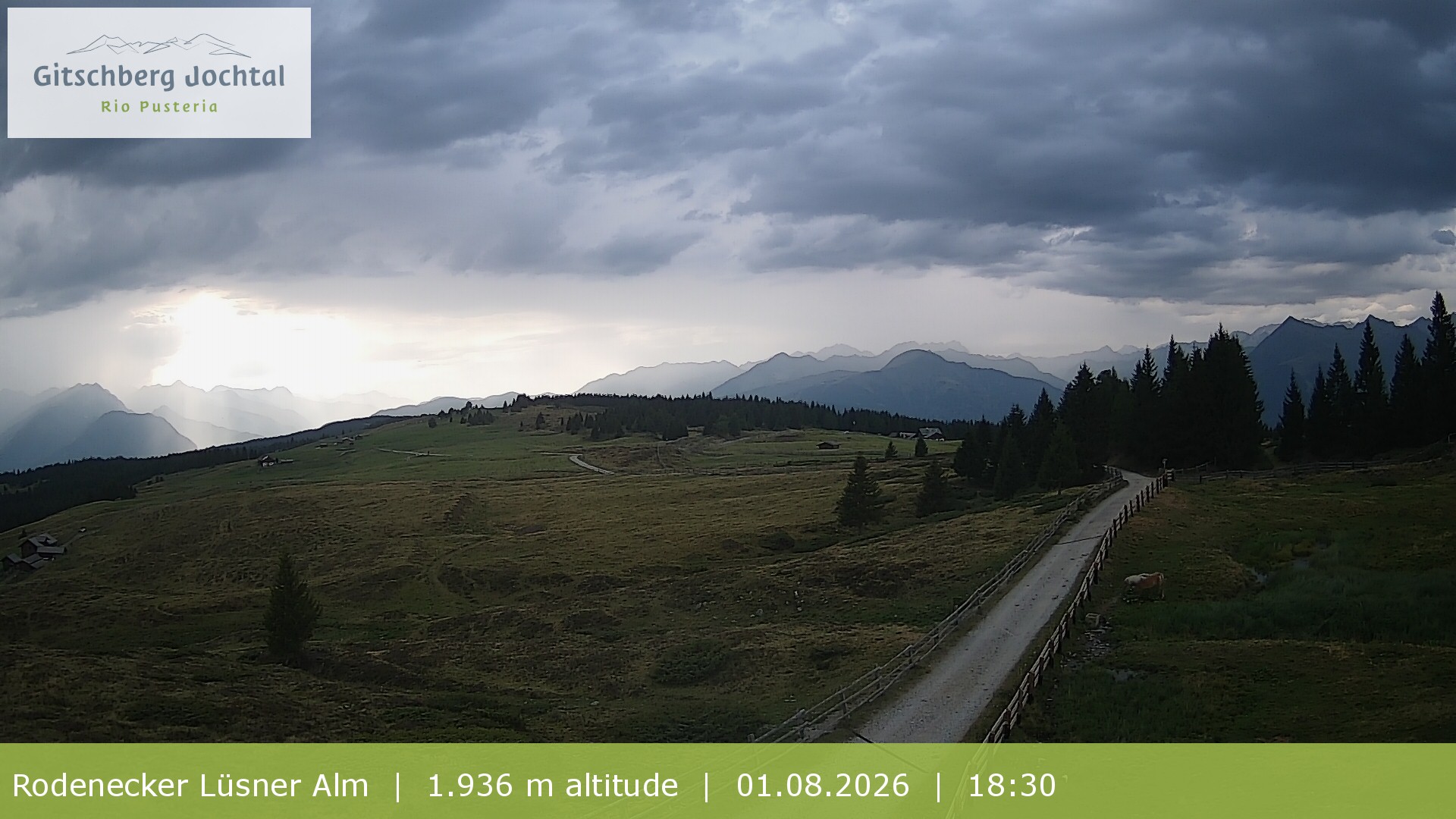 Archiv Foto Webcam Panoramablick Rodenecker Lüsner Alm