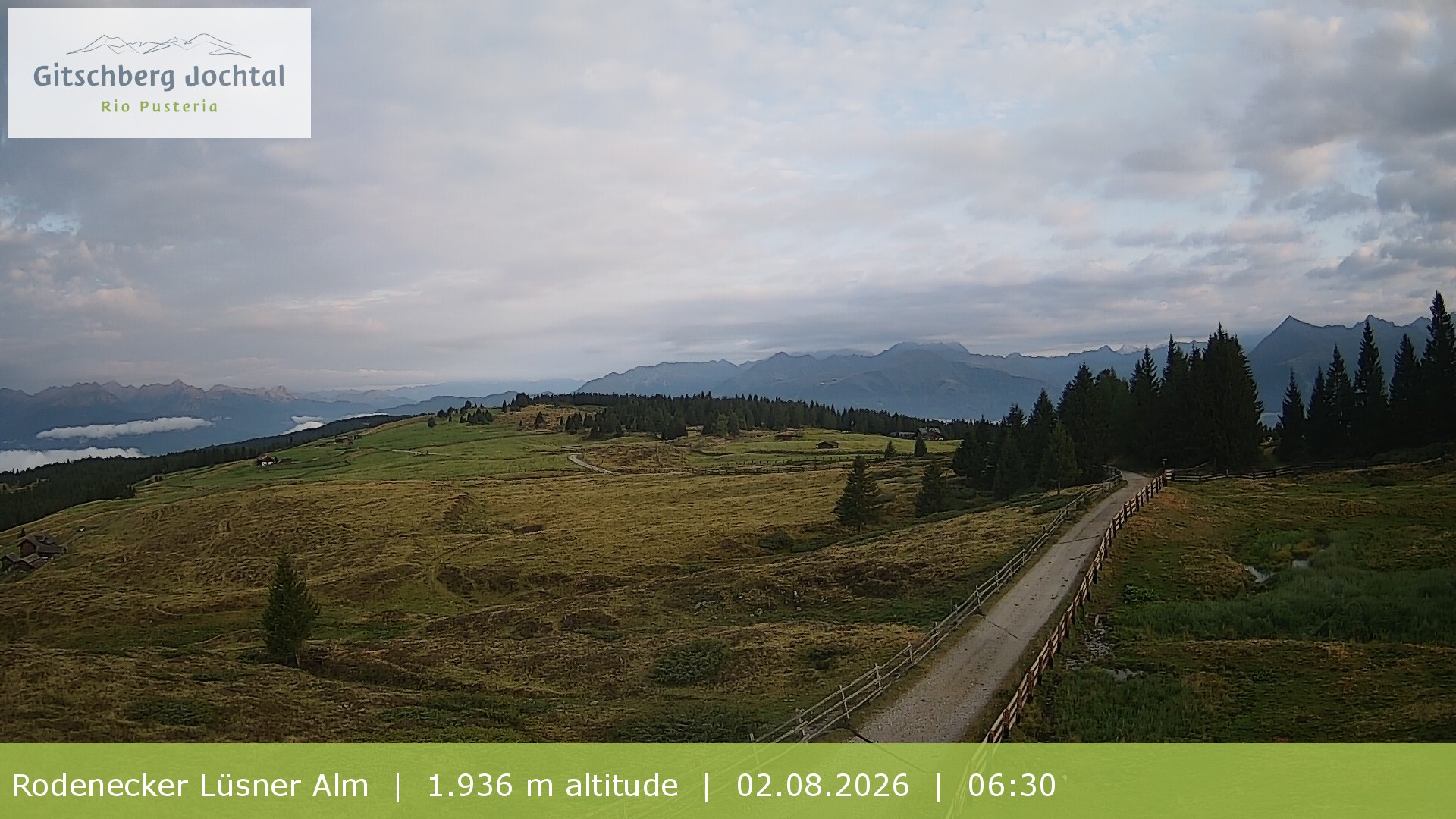 Archiv Foto Webcam Panoramablick Rodenecker Lüsner Alm