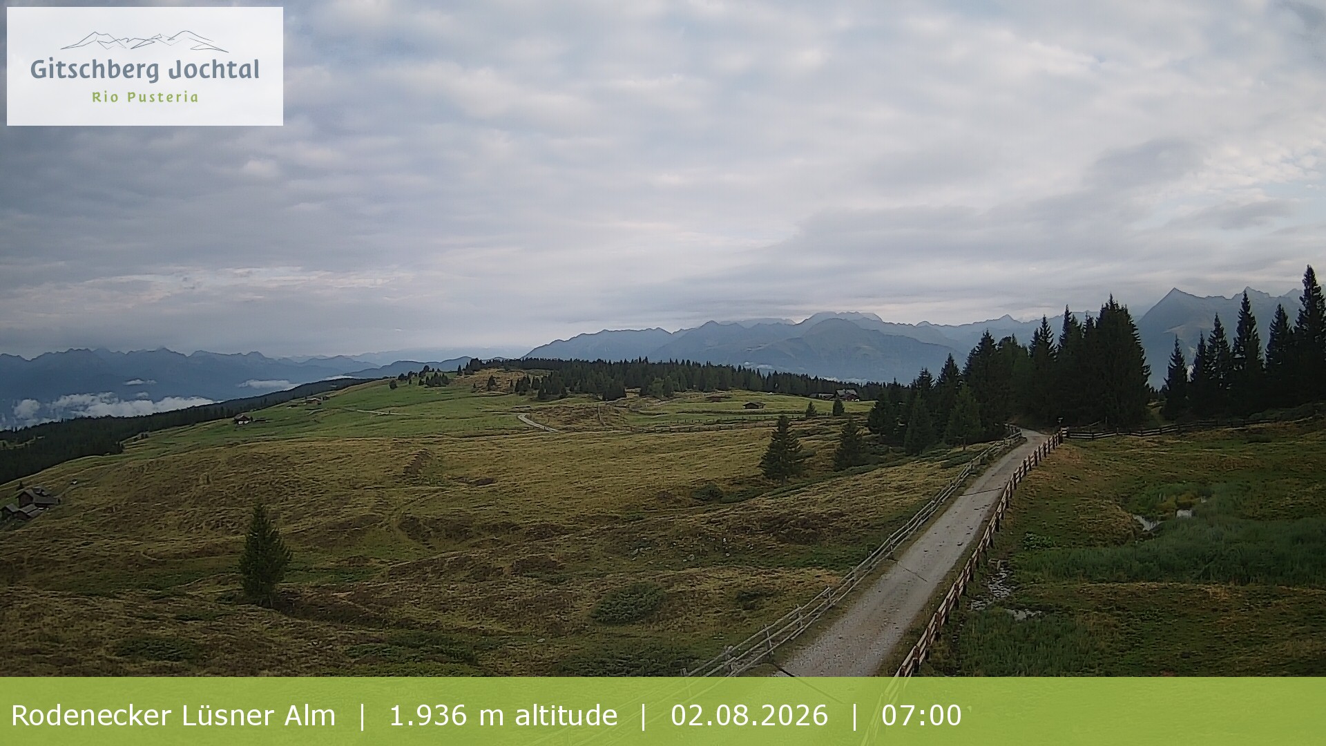 Archiv Foto Webcam Panoramablick Rodenecker Lüsner Alm
