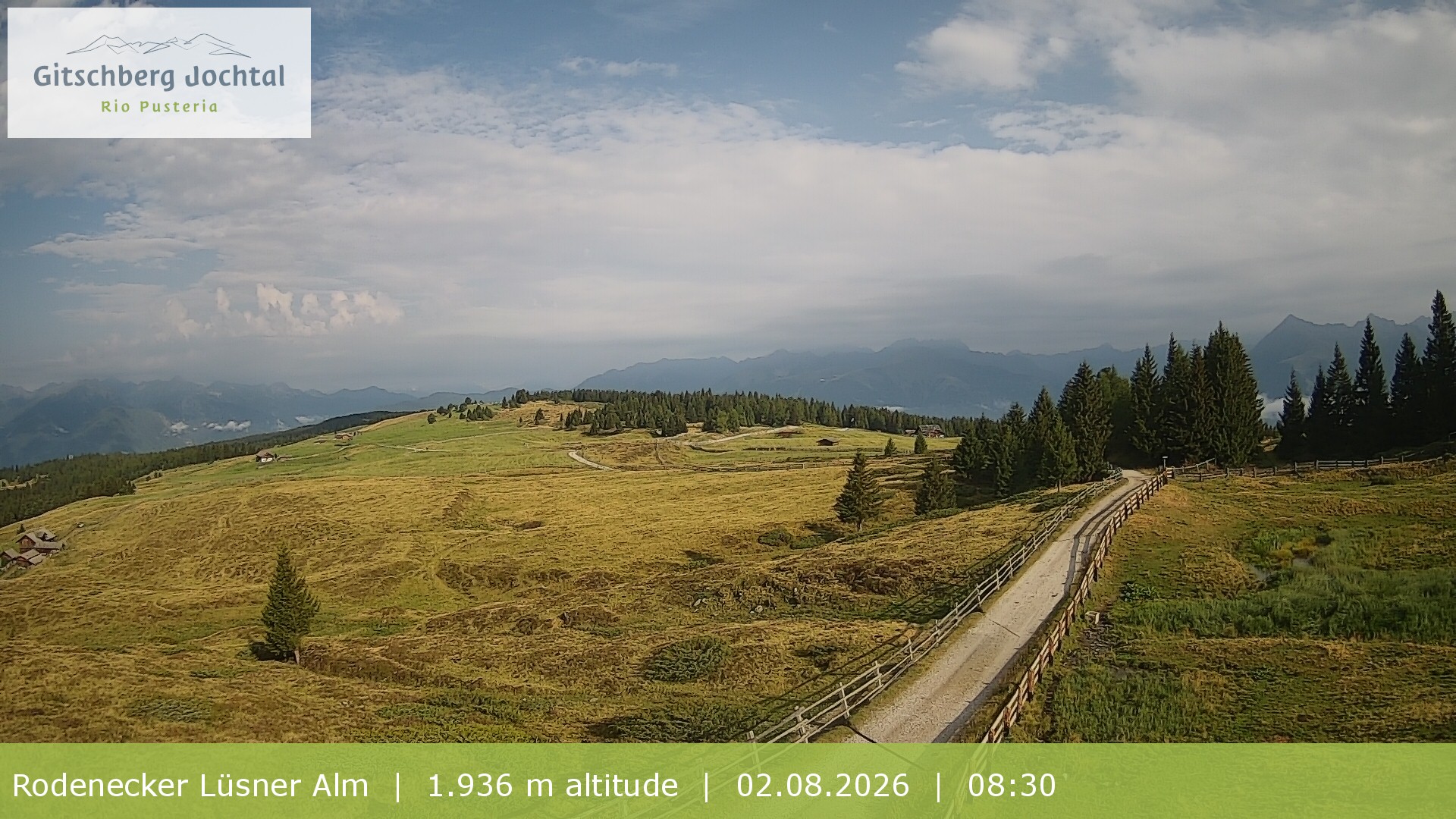 Archiv Foto Webcam Panoramablick Rodenecker Lüsner Alm