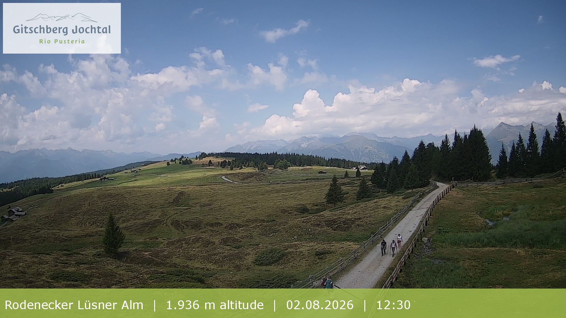 Archiv Foto Webcam Panoramablick Rodenecker Lüsner Alm