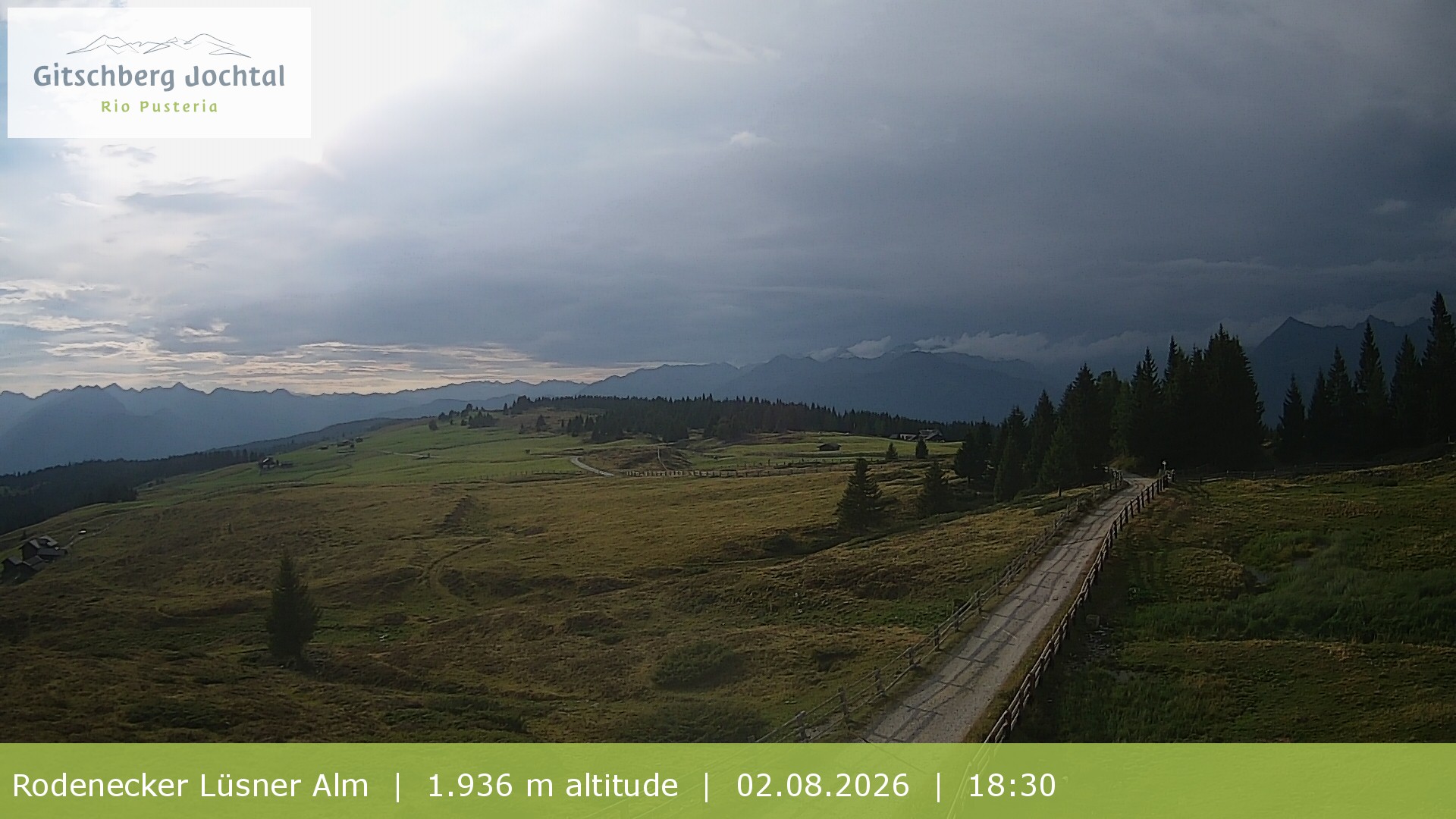 Archived image Webcam View around Rodenecker Lüsner Alm