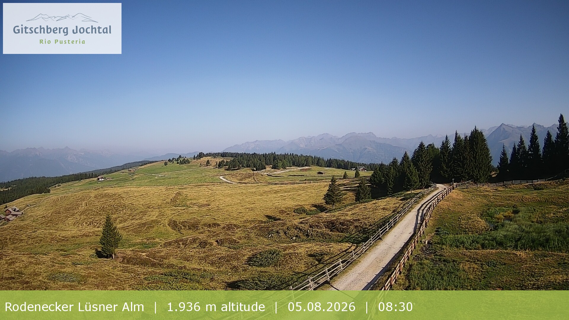 Archiv Foto Webcam Panoramablick Rodenecker Lüsner Alm