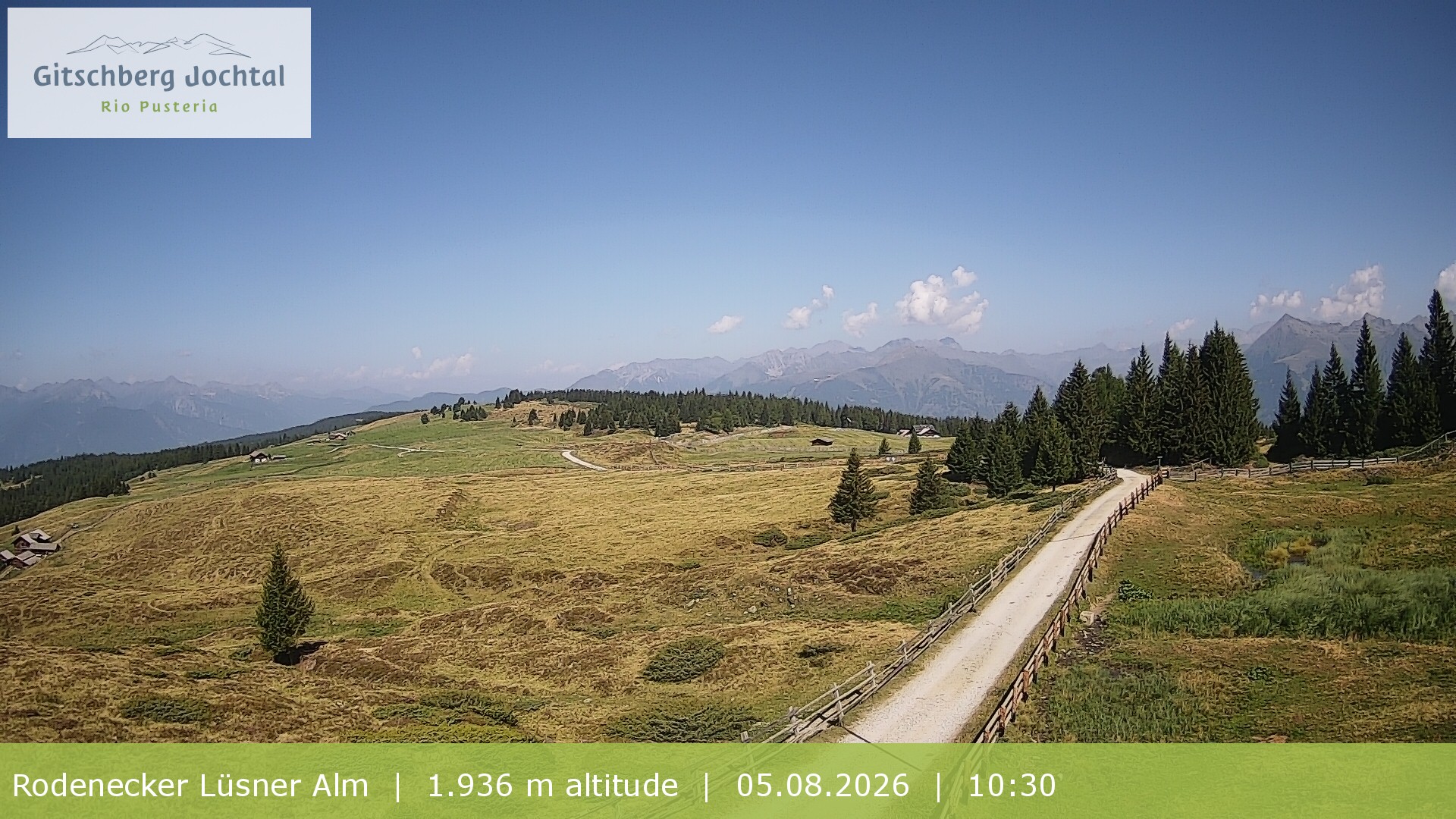 Archiv Foto Webcam Panoramablick Rodenecker Lüsner Alm