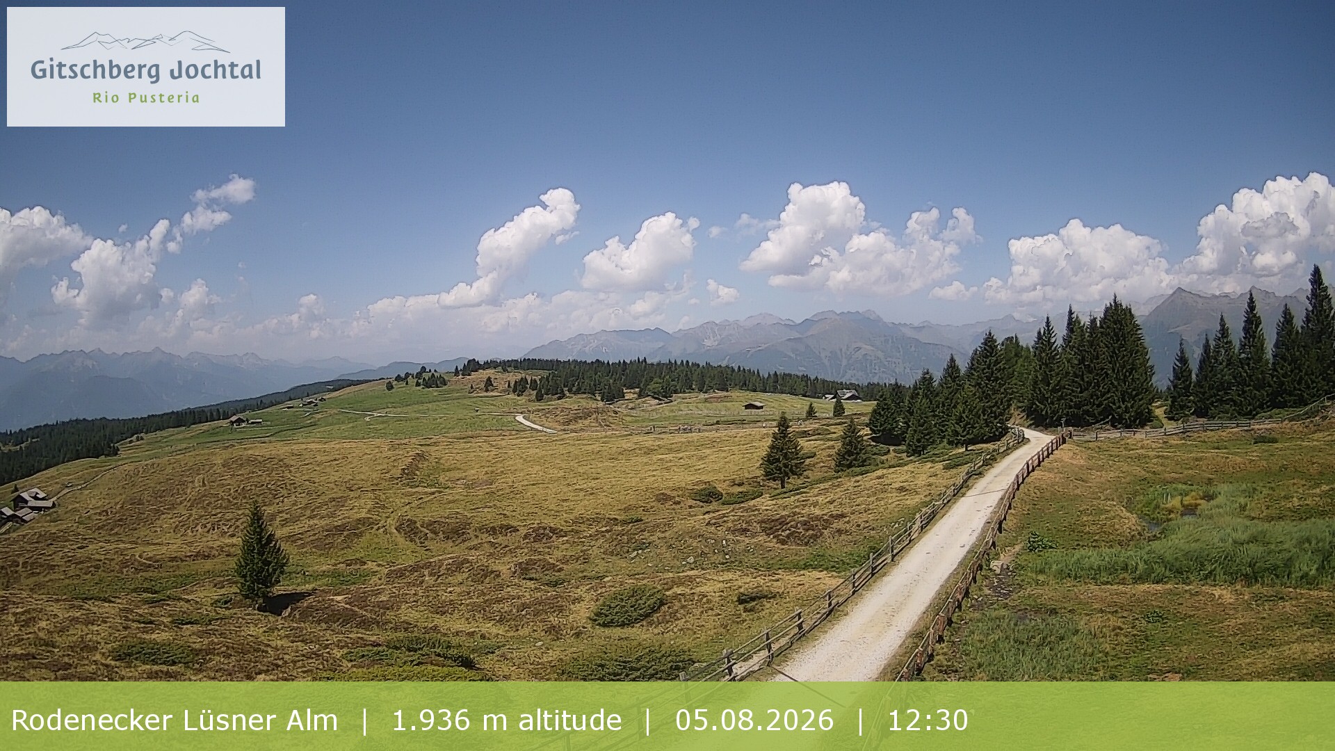 Archiv Foto Webcam Panoramablick Rodenecker Lüsner Alm