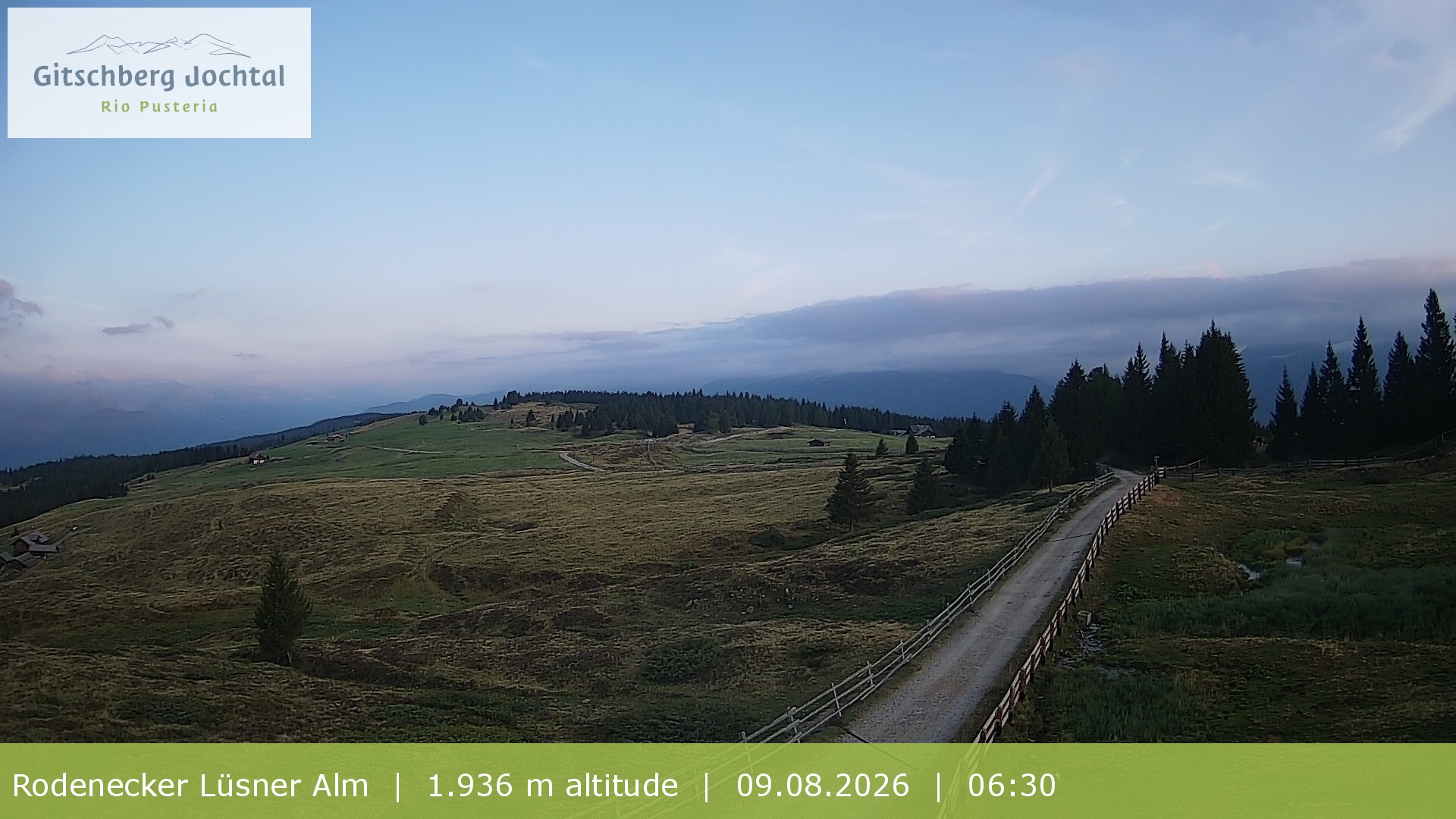 Archiv Foto Webcam Panoramablick Rodenecker Lüsner Alm