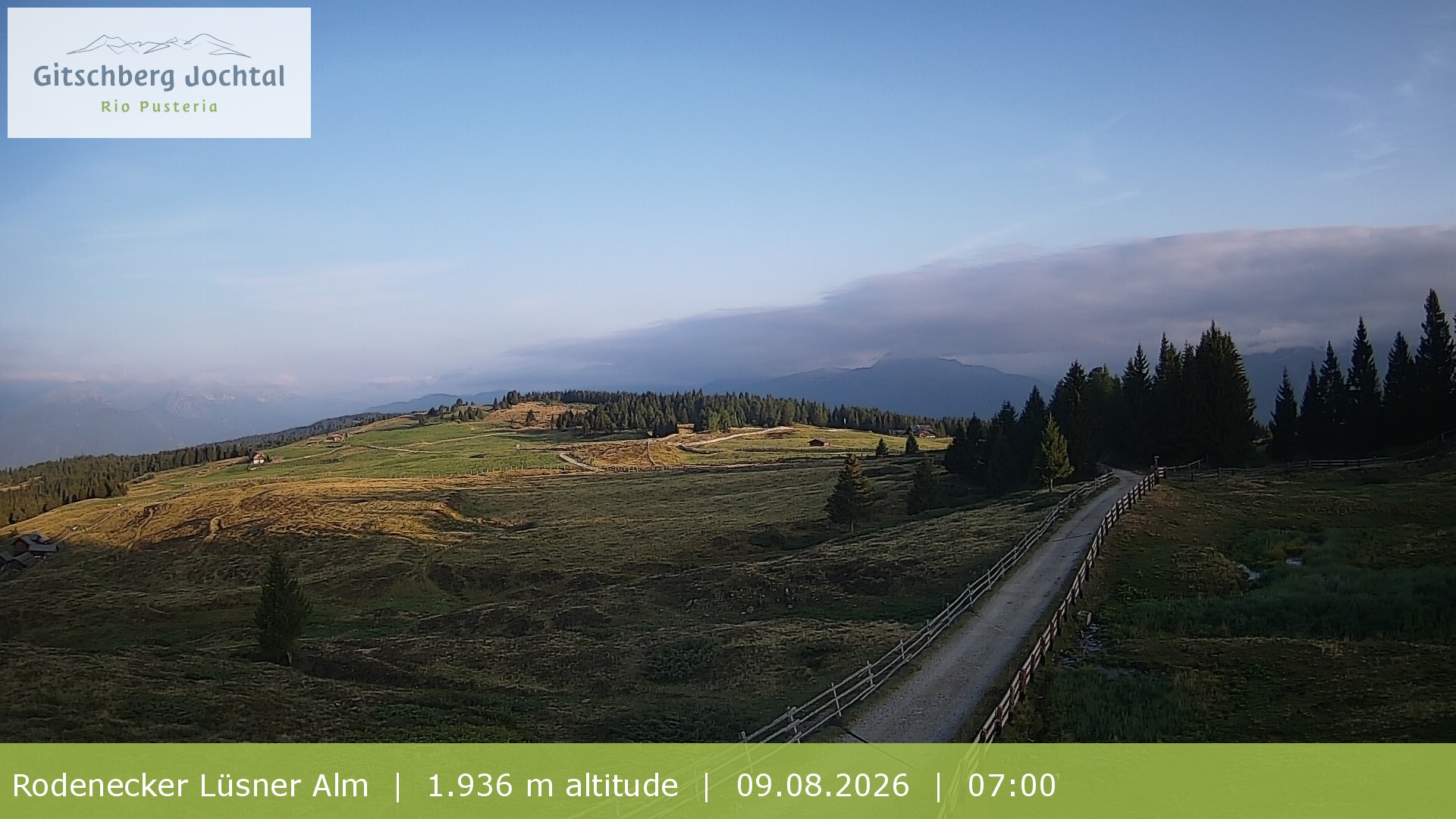 Archiv Foto Webcam Panoramablick Rodenecker Lüsner Alm