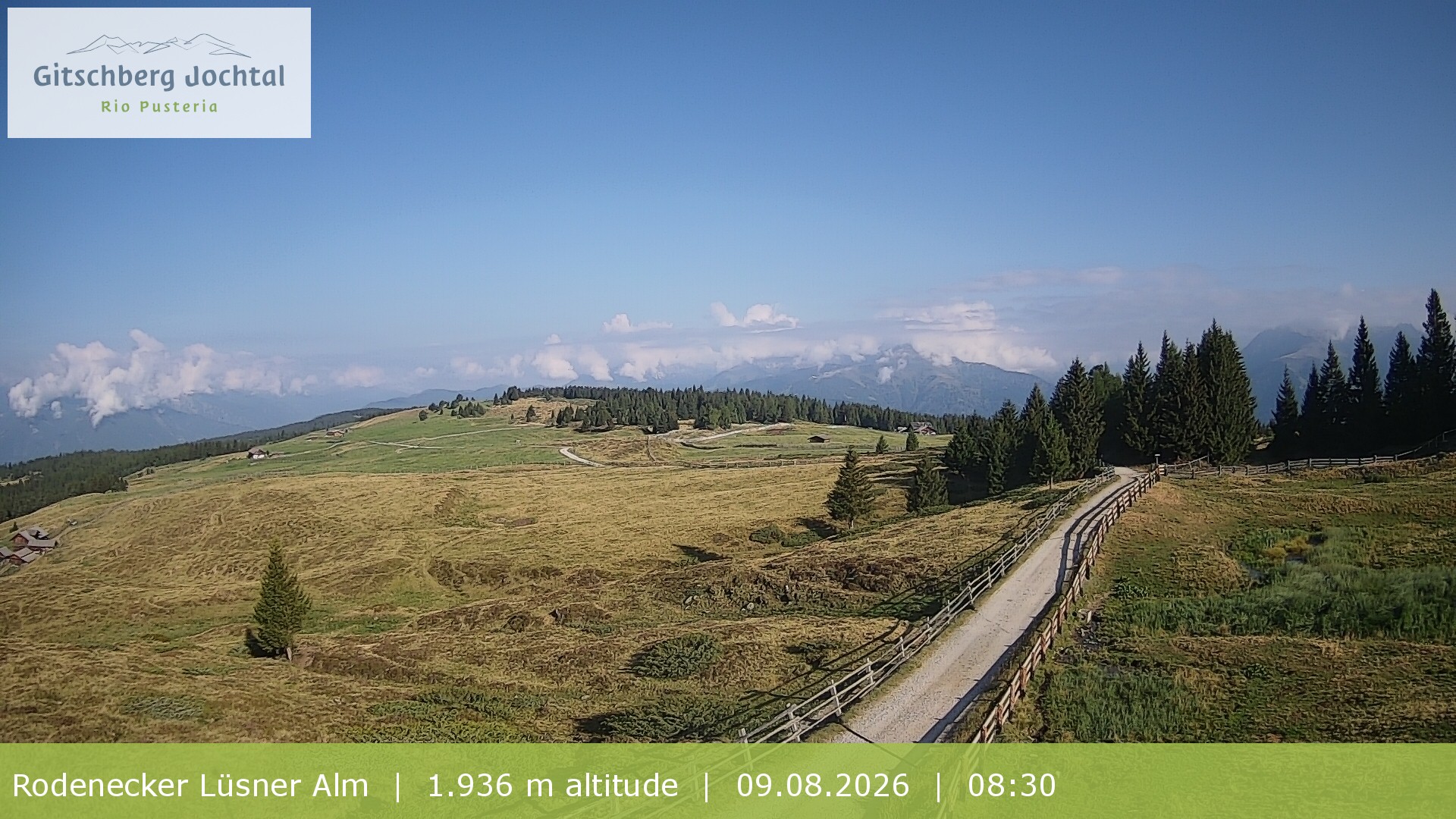Archiv Foto Webcam Panoramablick Rodenecker Lüsner Alm