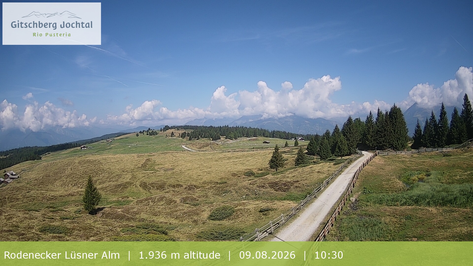 Archiv Foto Webcam Panoramablick Rodenecker Lüsner Alm