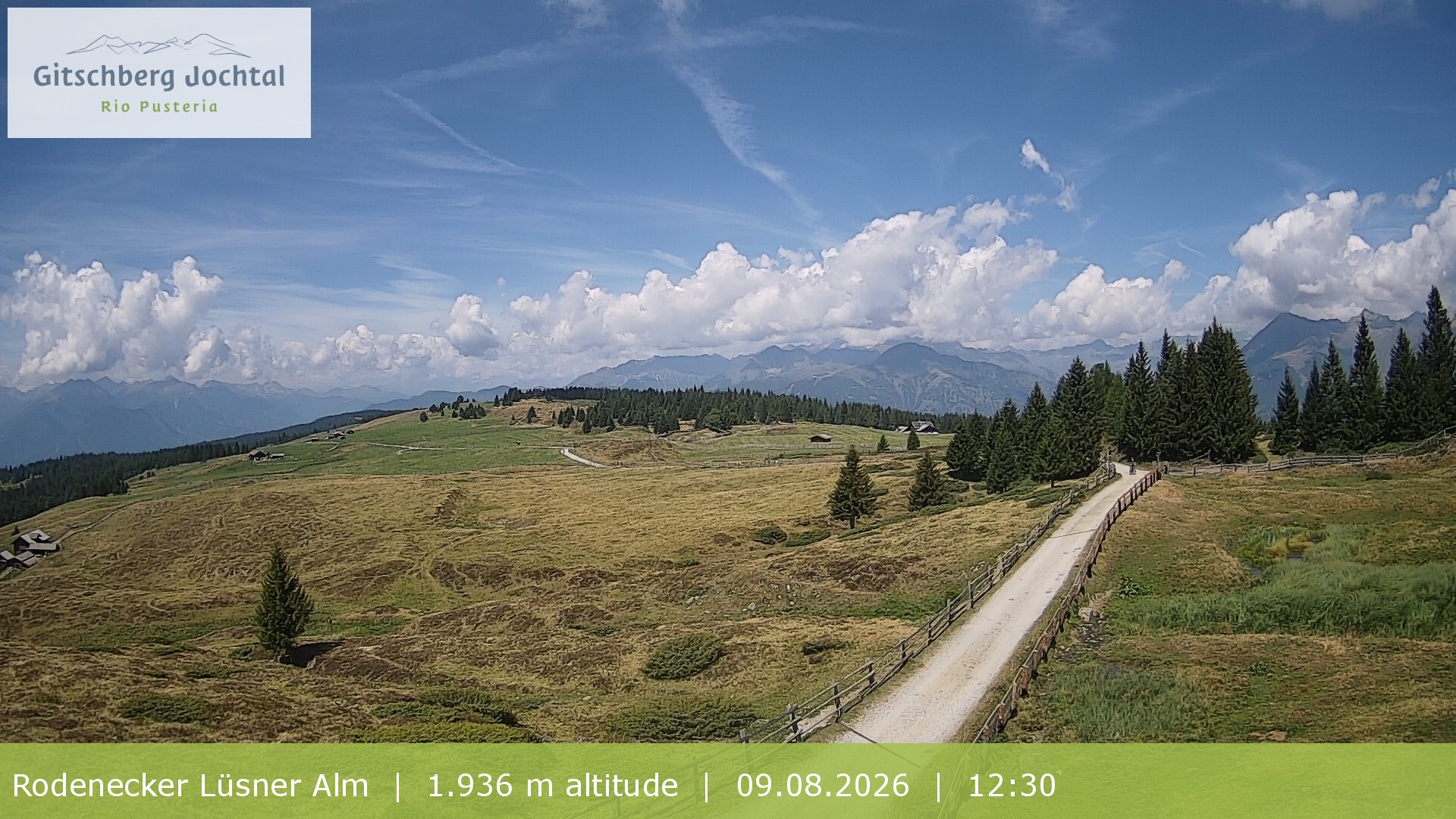 Archiv Foto Webcam Panoramablick Rodenecker Lüsner Alm