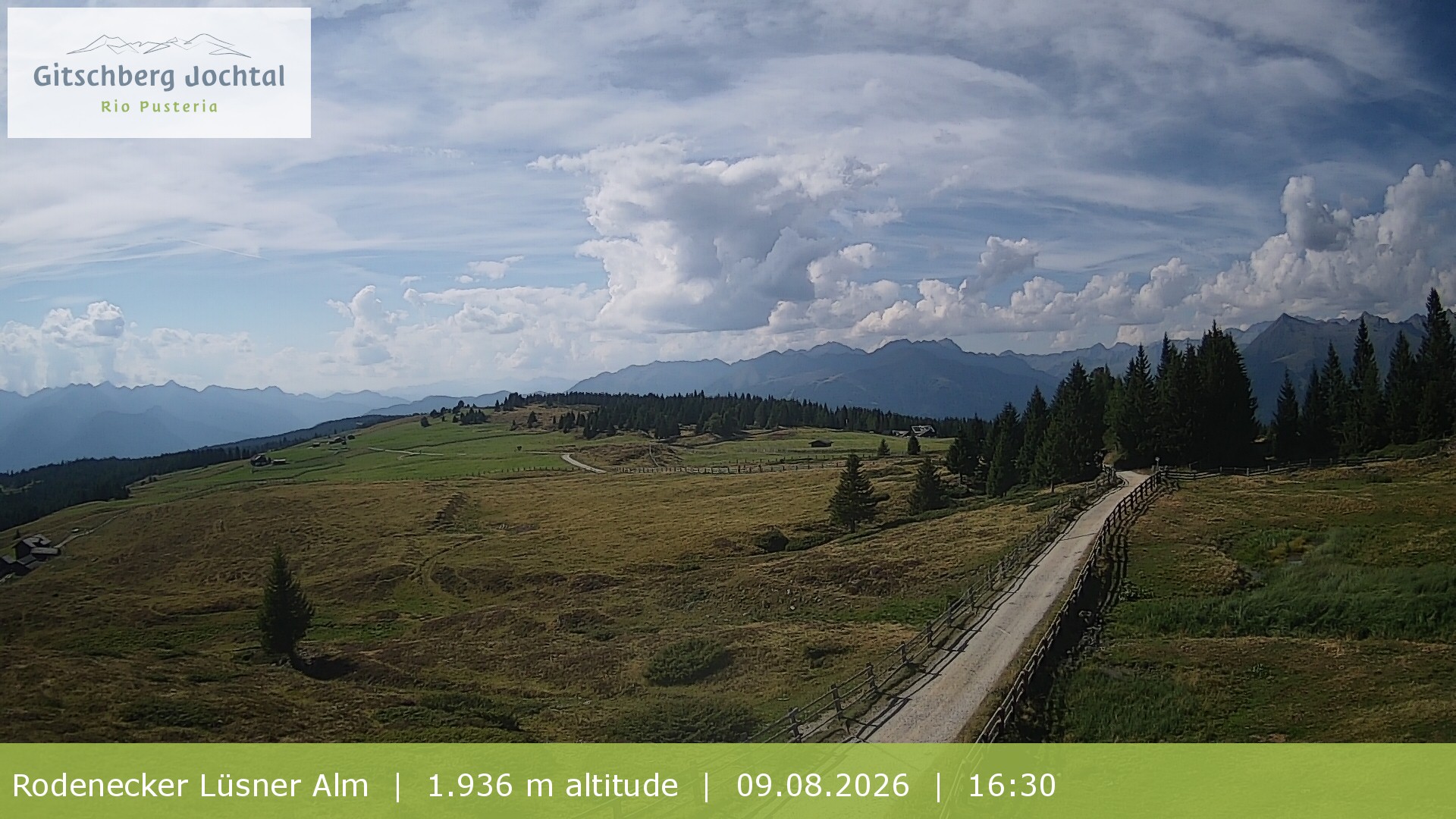 Archiv Foto Webcam Panoramablick Rodenecker Lüsner Alm