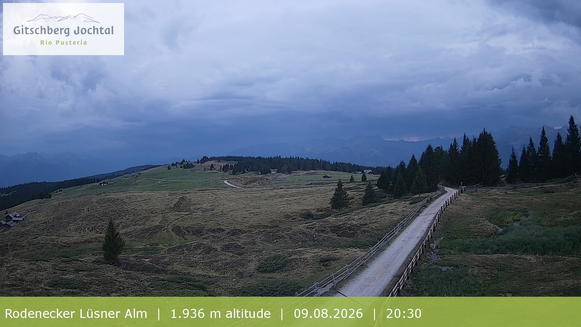 Archiv Foto Webcam Panoramablick Rodenecker Lüsner Alm