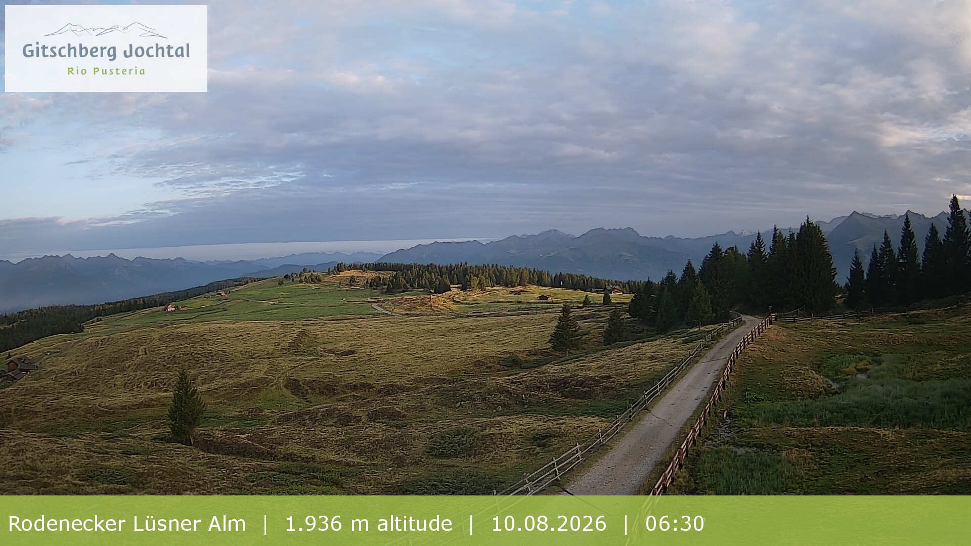 Archiv Foto Webcam Panoramablick Rodenecker Lüsner Alm