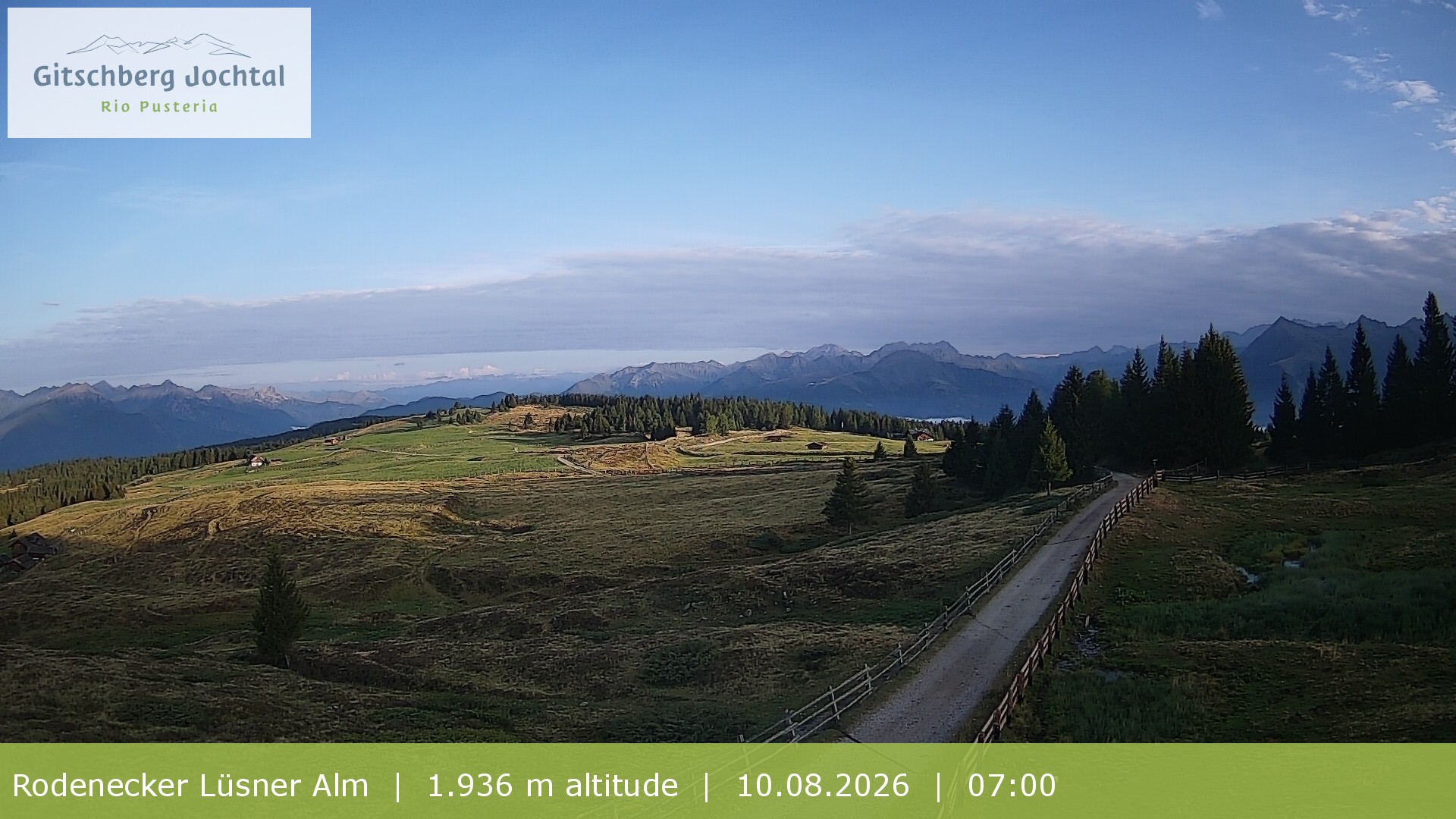 Archiv Foto Webcam Panoramablick Rodenecker Lüsner Alm