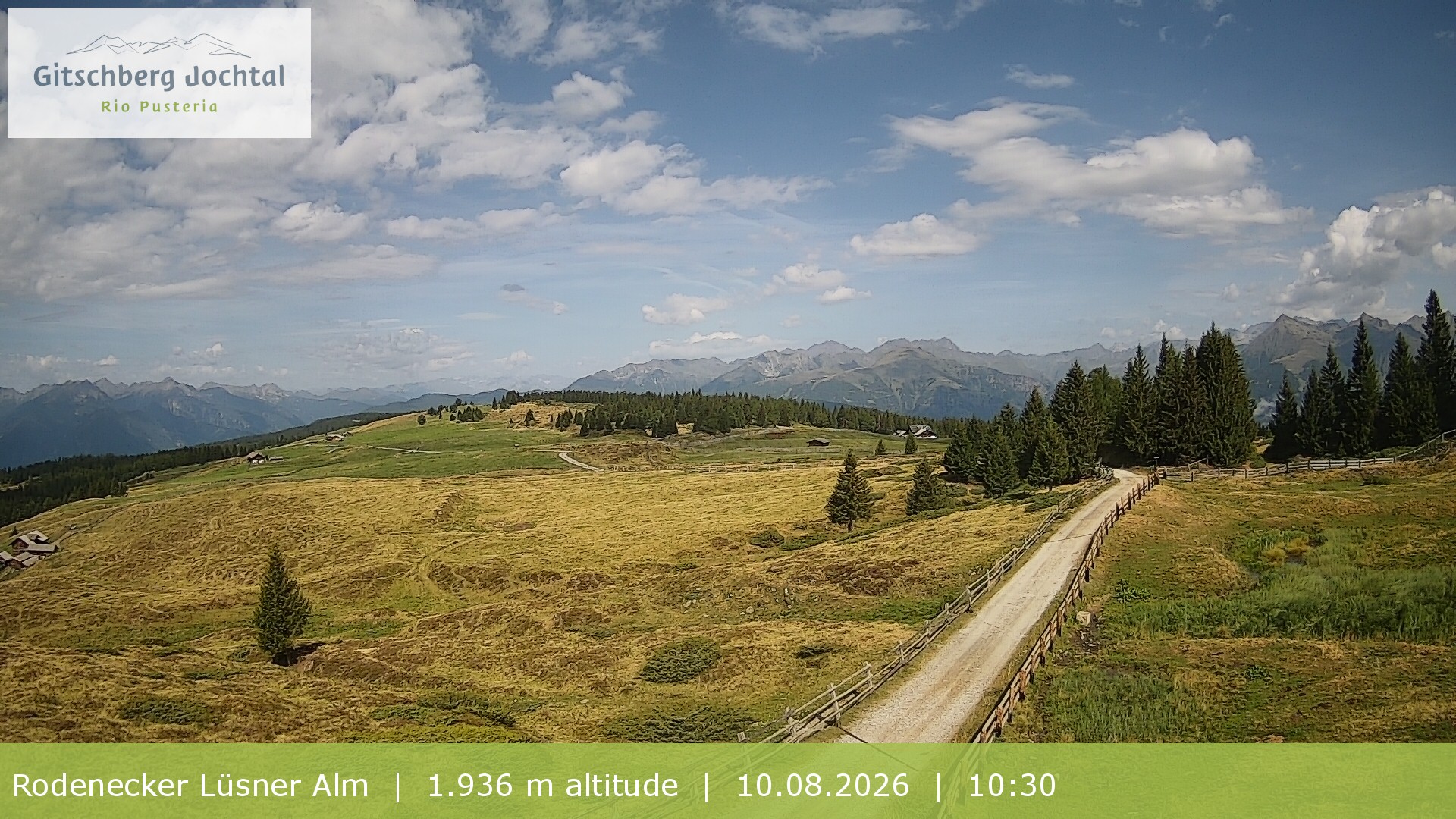 Archiv Foto Webcam Panoramablick Rodenecker Lüsner Alm