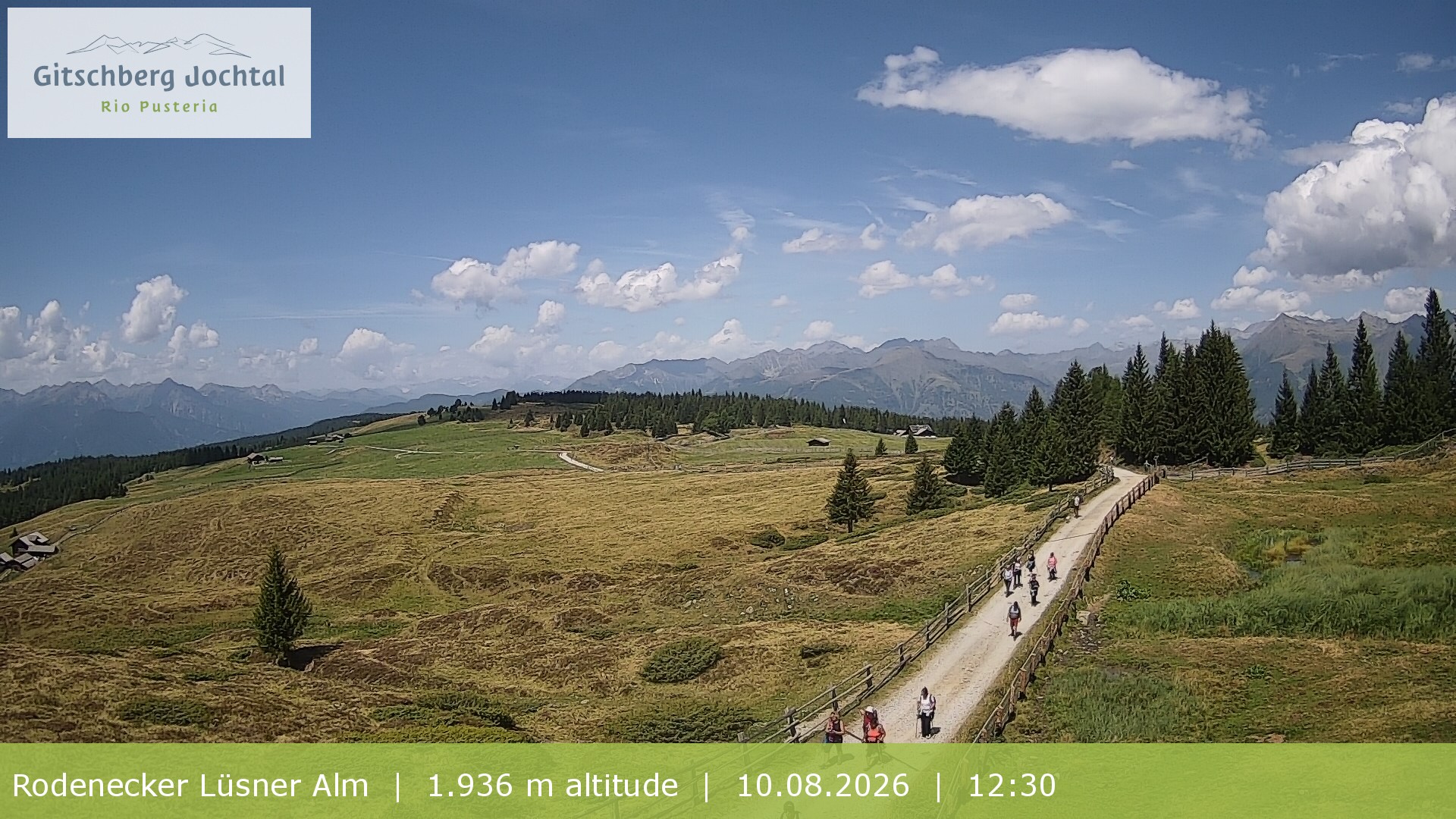 Archiv Foto Webcam Panoramablick Rodenecker Lüsner Alm