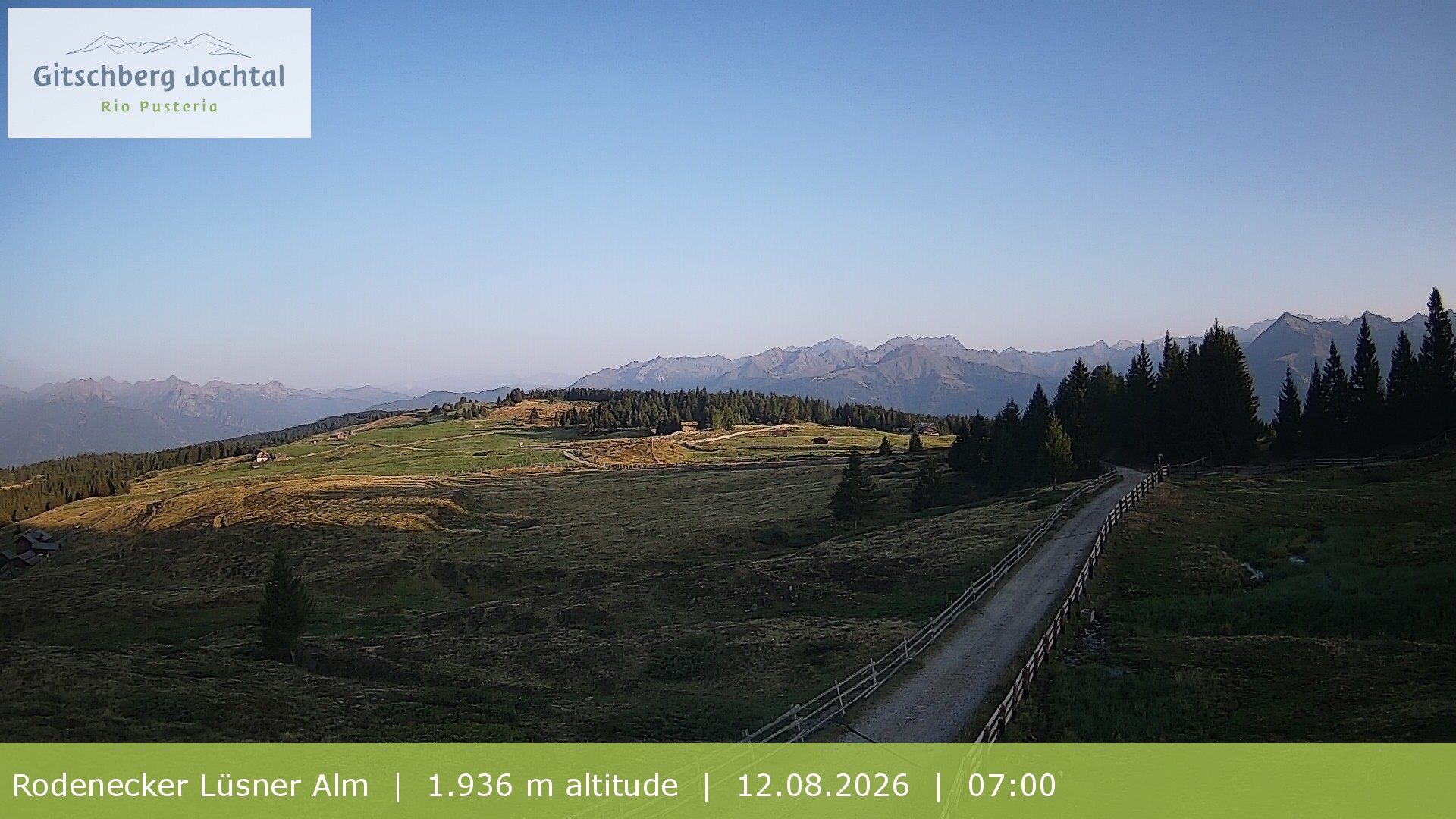 Archived image Webcam View around Rodenecker Lüsner Alm
