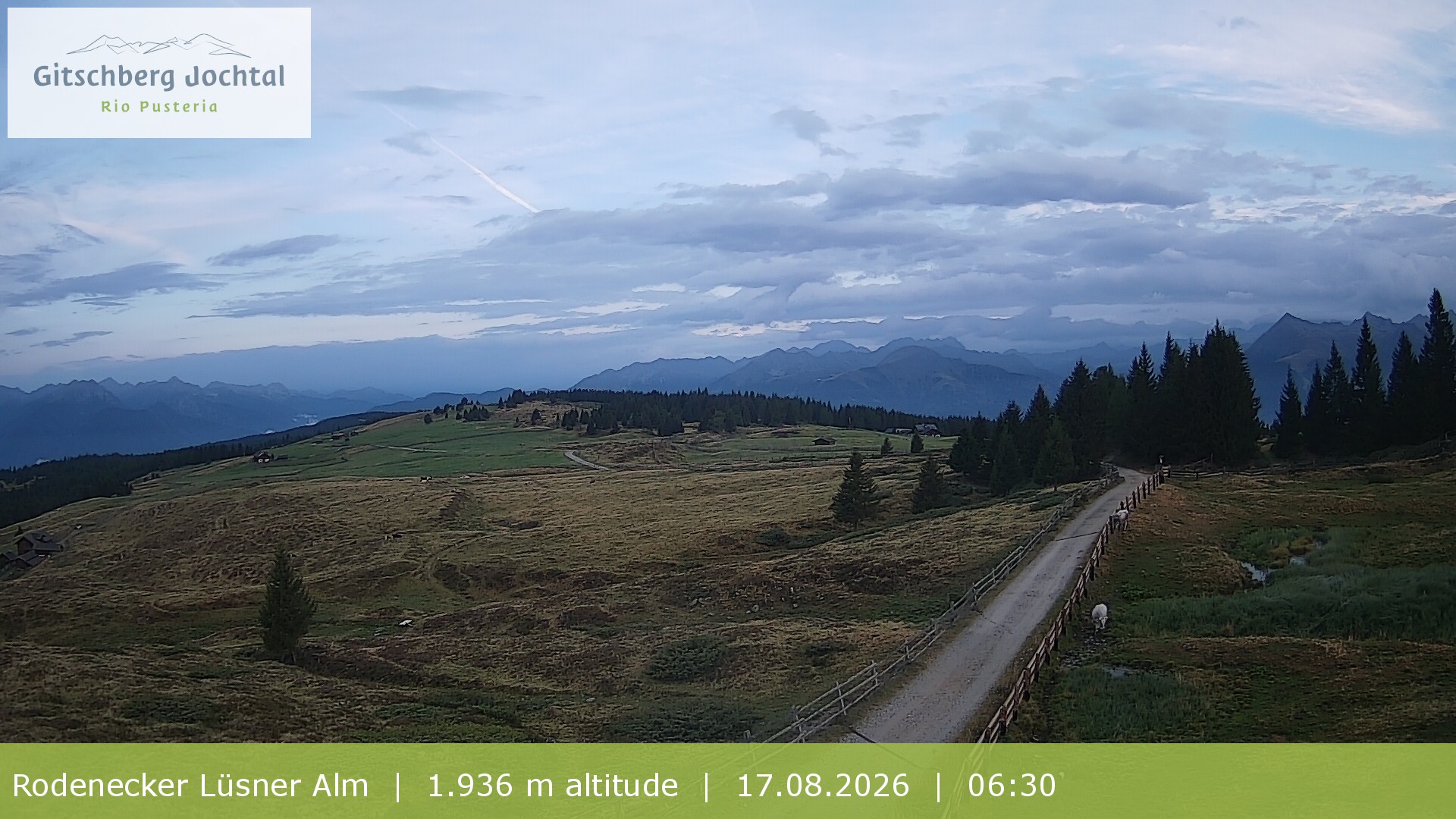 Archiv Foto Webcam Panoramablick Rodenecker Lüsner Alm