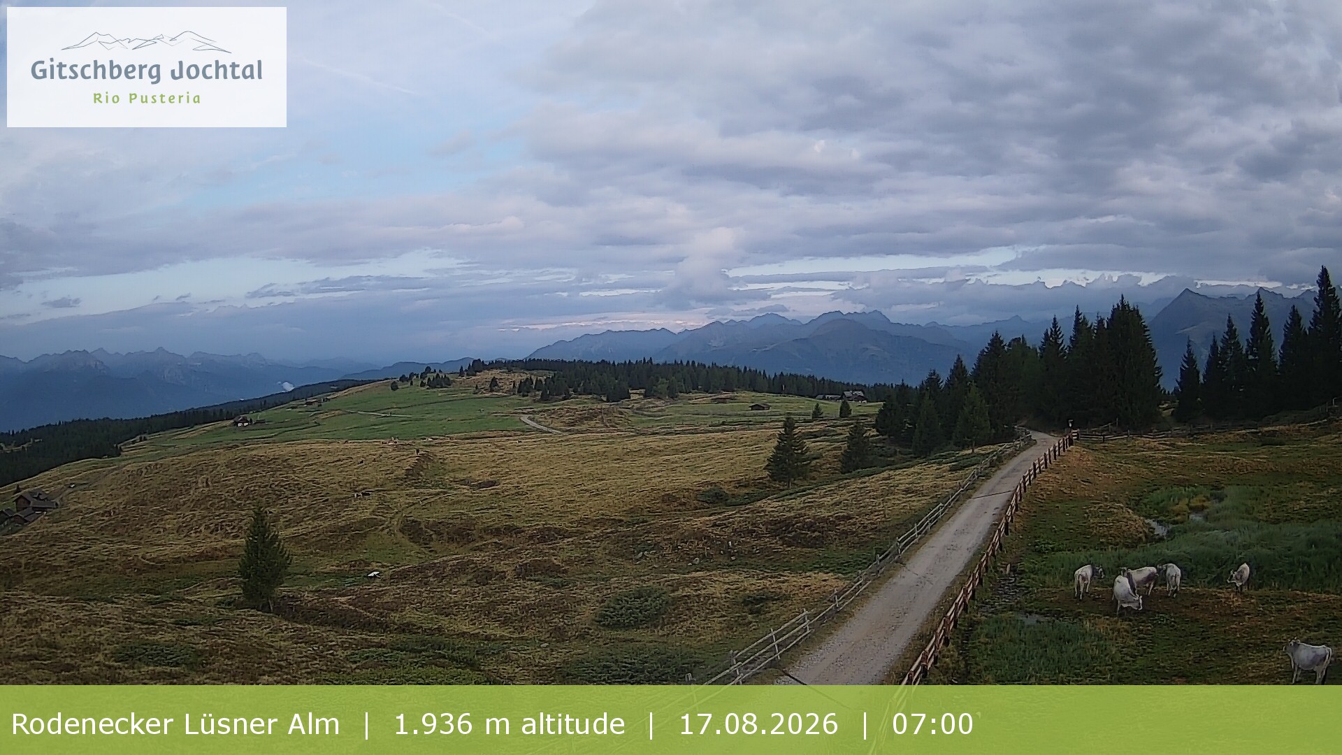 Archiv Foto Webcam Panoramablick Rodenecker Lüsner Alm
