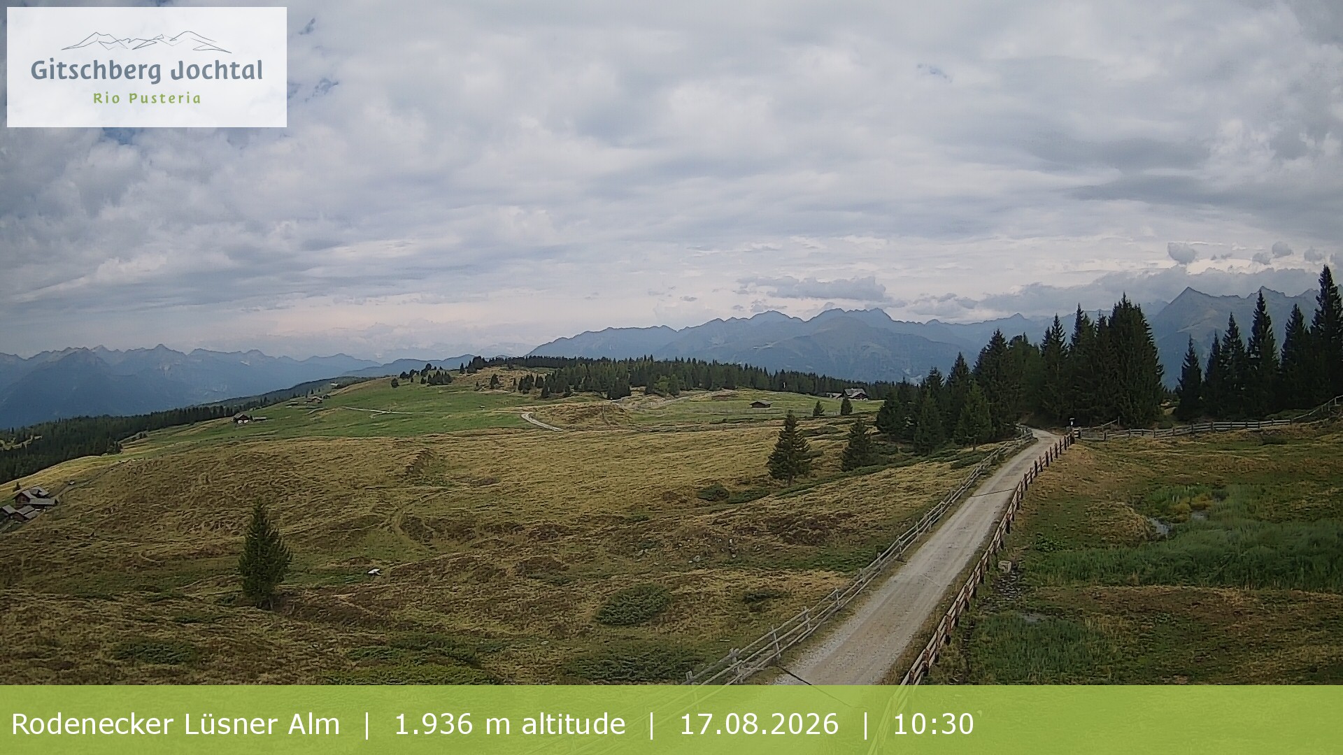 Archiv Foto Webcam Panoramablick Rodenecker Lüsner Alm