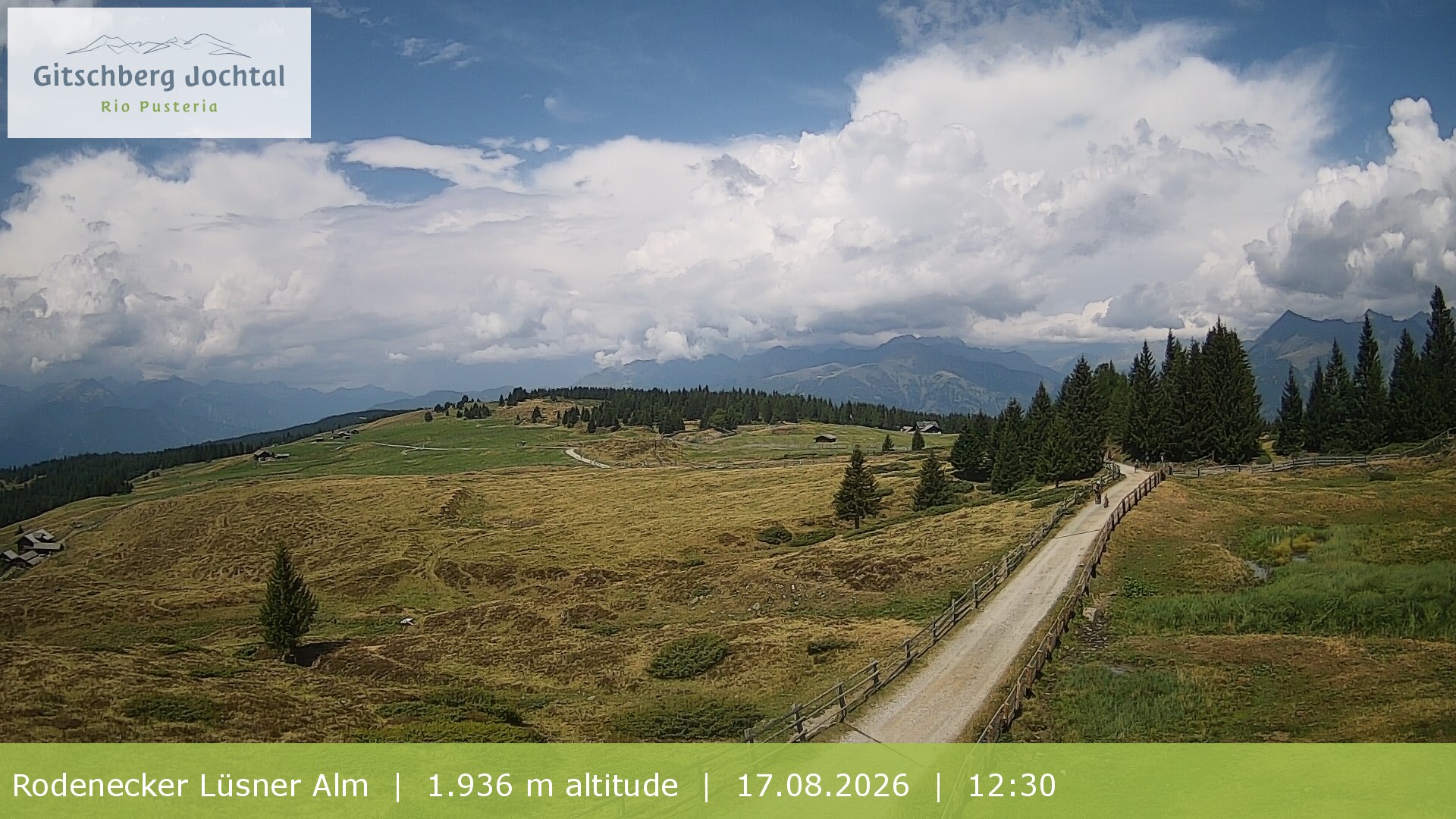 Archiv Foto Webcam Panoramablick Rodenecker Lüsner Alm