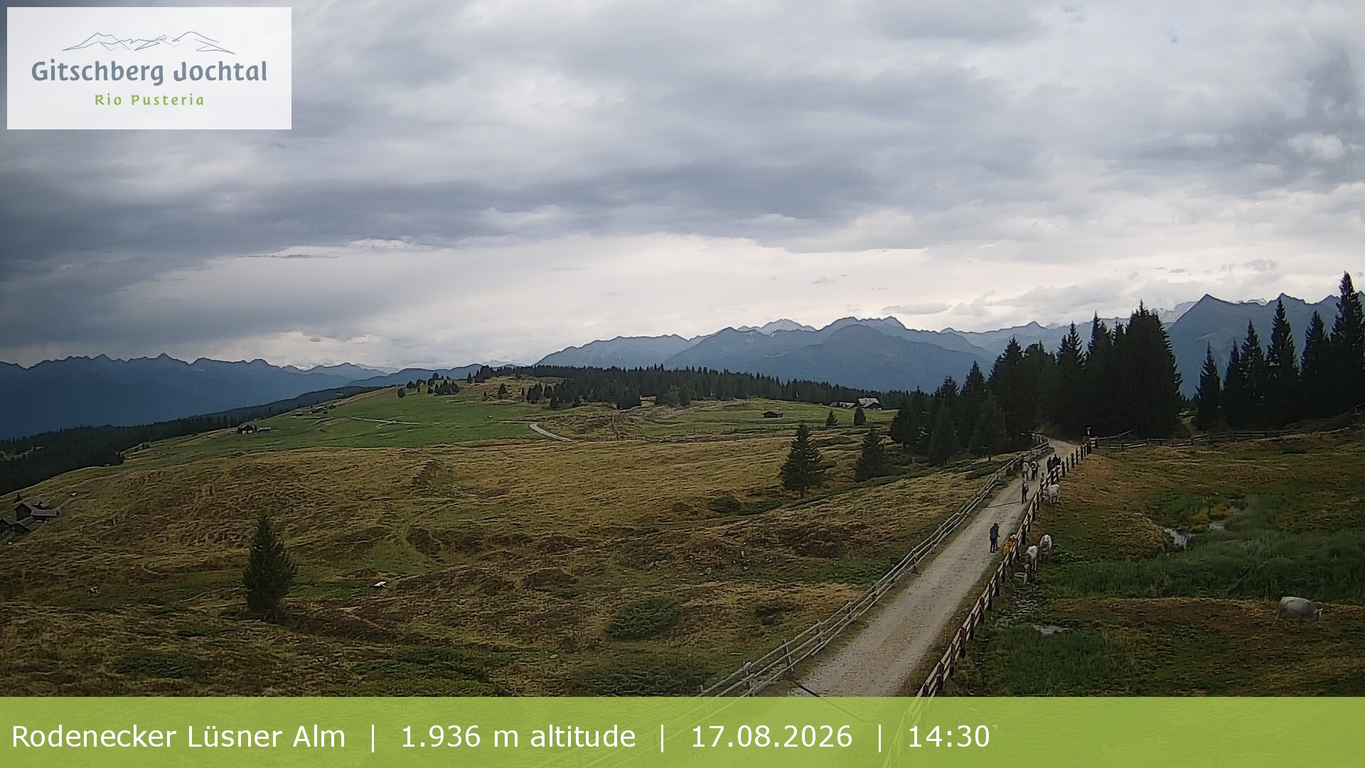 Archiv Foto Webcam Panoramablick Rodenecker Lüsner Alm