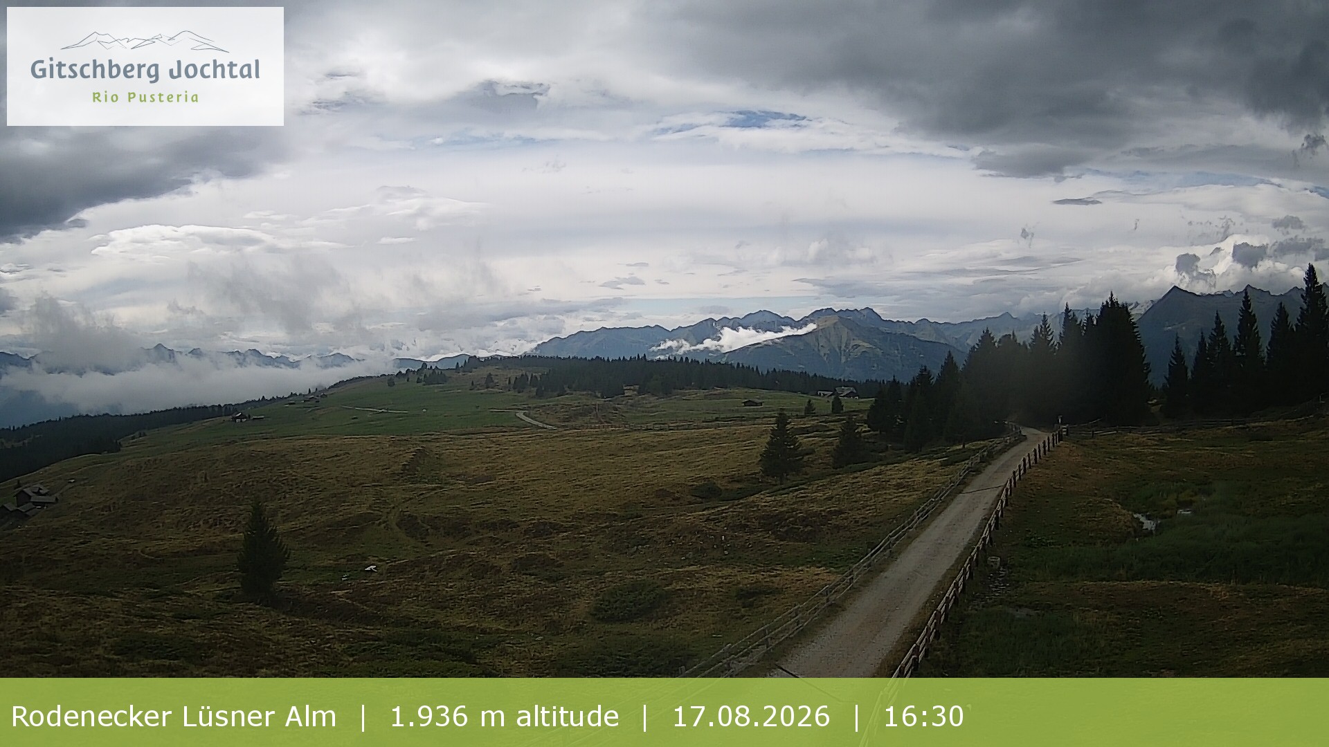 Archiv Foto Webcam Panoramablick Rodenecker Lüsner Alm