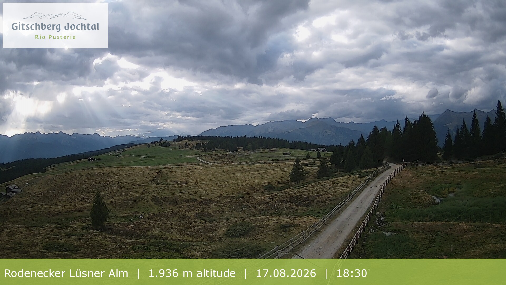 Archiv Foto Webcam Panoramablick Rodenecker Lüsner Alm