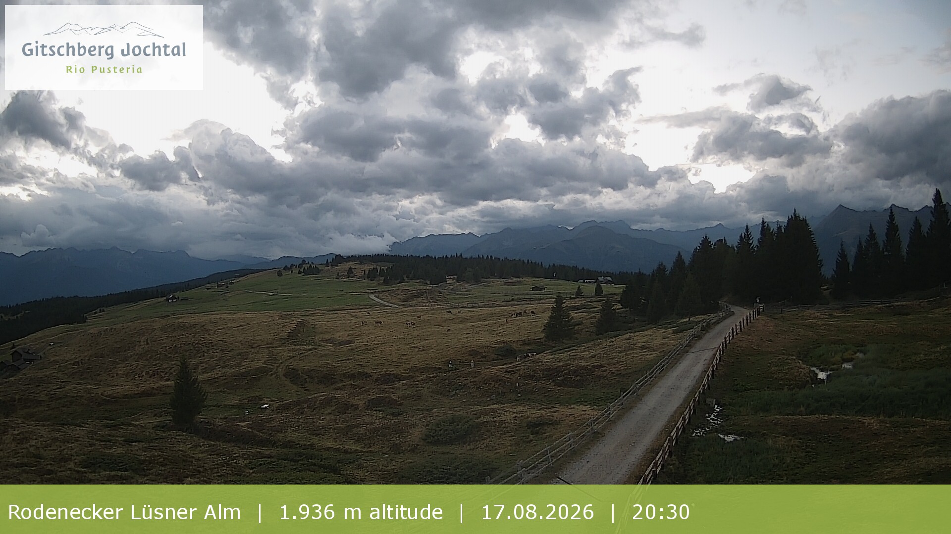 Archiv Foto Webcam Panoramablick Rodenecker Lüsner Alm