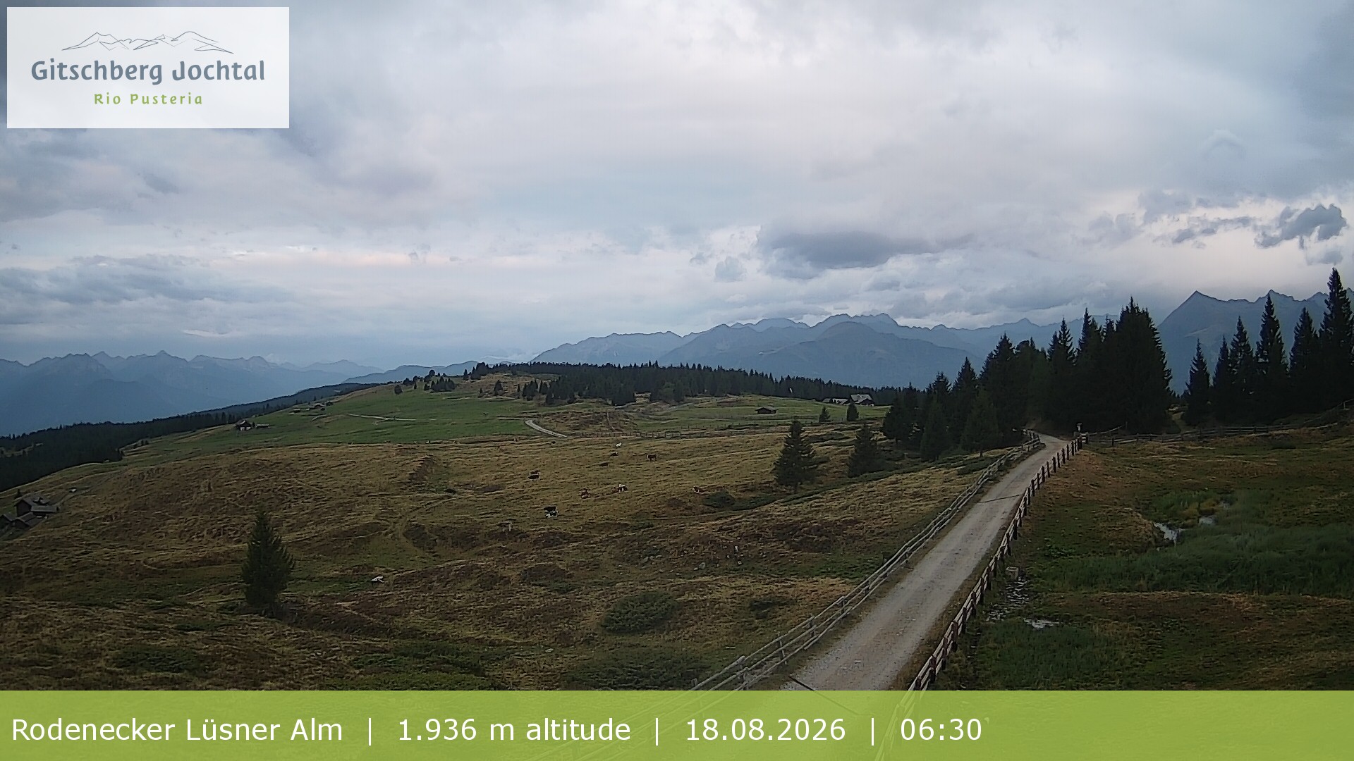 Archiv Foto Webcam Panoramablick Rodenecker Lüsner Alm