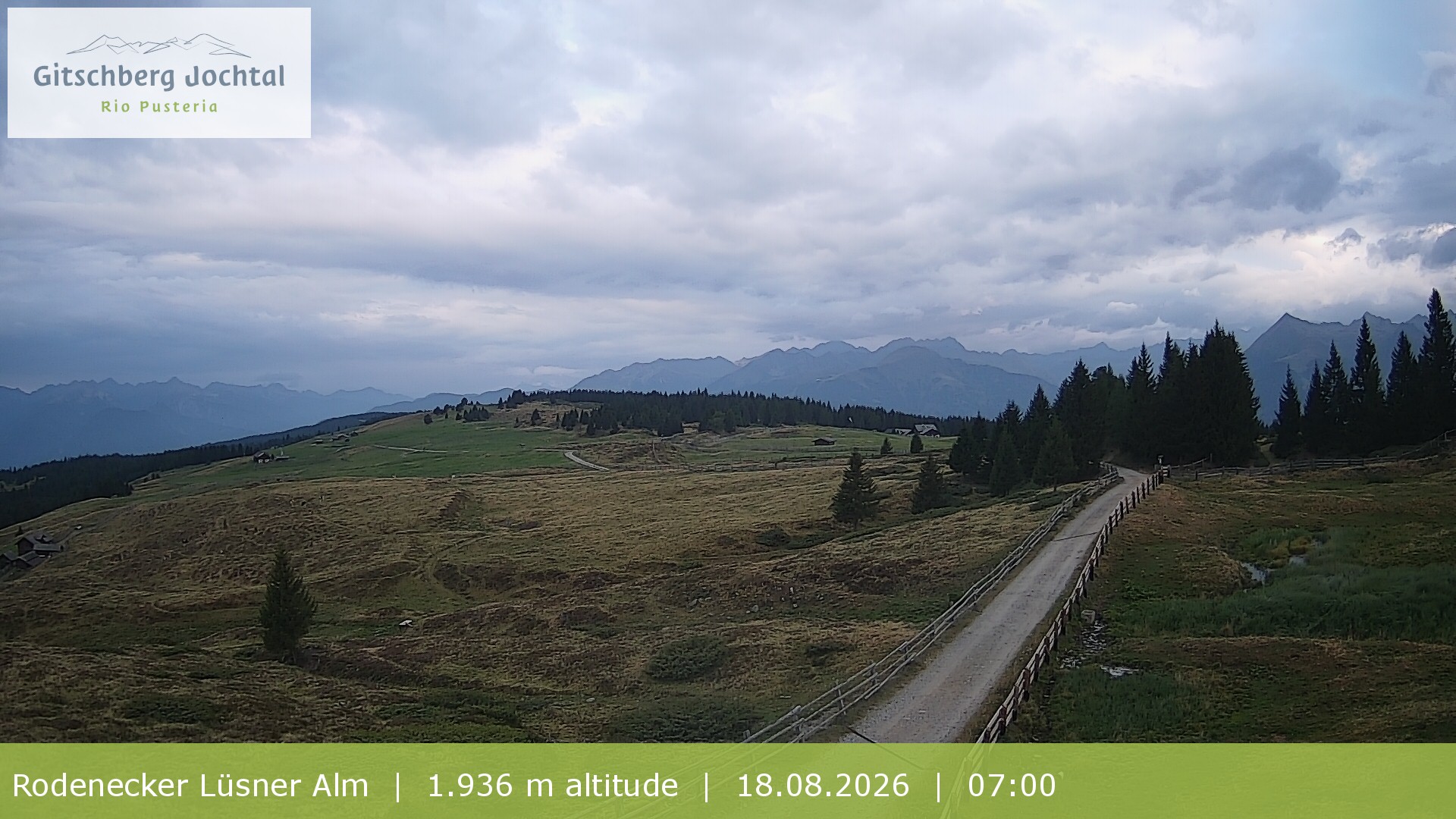 Archiv Foto Webcam Panoramablick Rodenecker Lüsner Alm