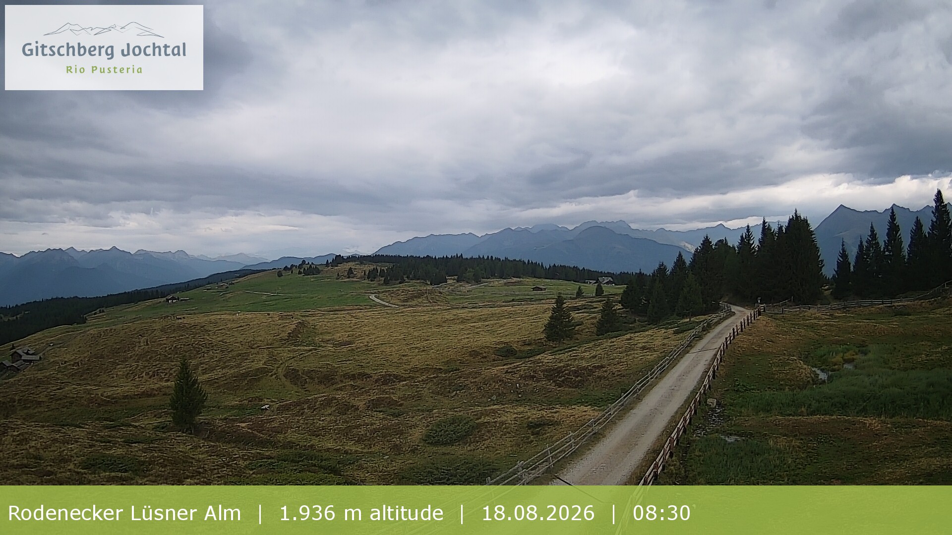 Archiv Foto Webcam Panoramablick Rodenecker Lüsner Alm