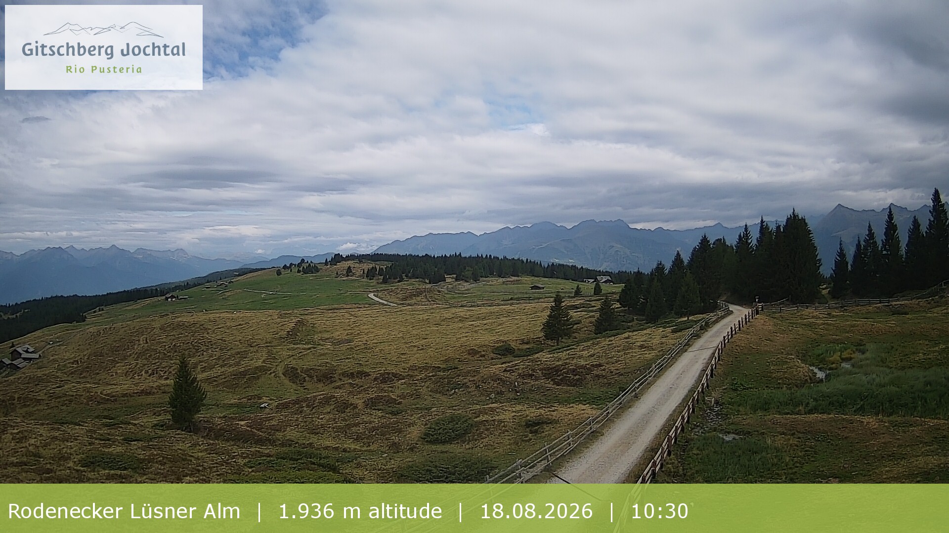 Archiv Foto Webcam Panoramablick Rodenecker Lüsner Alm