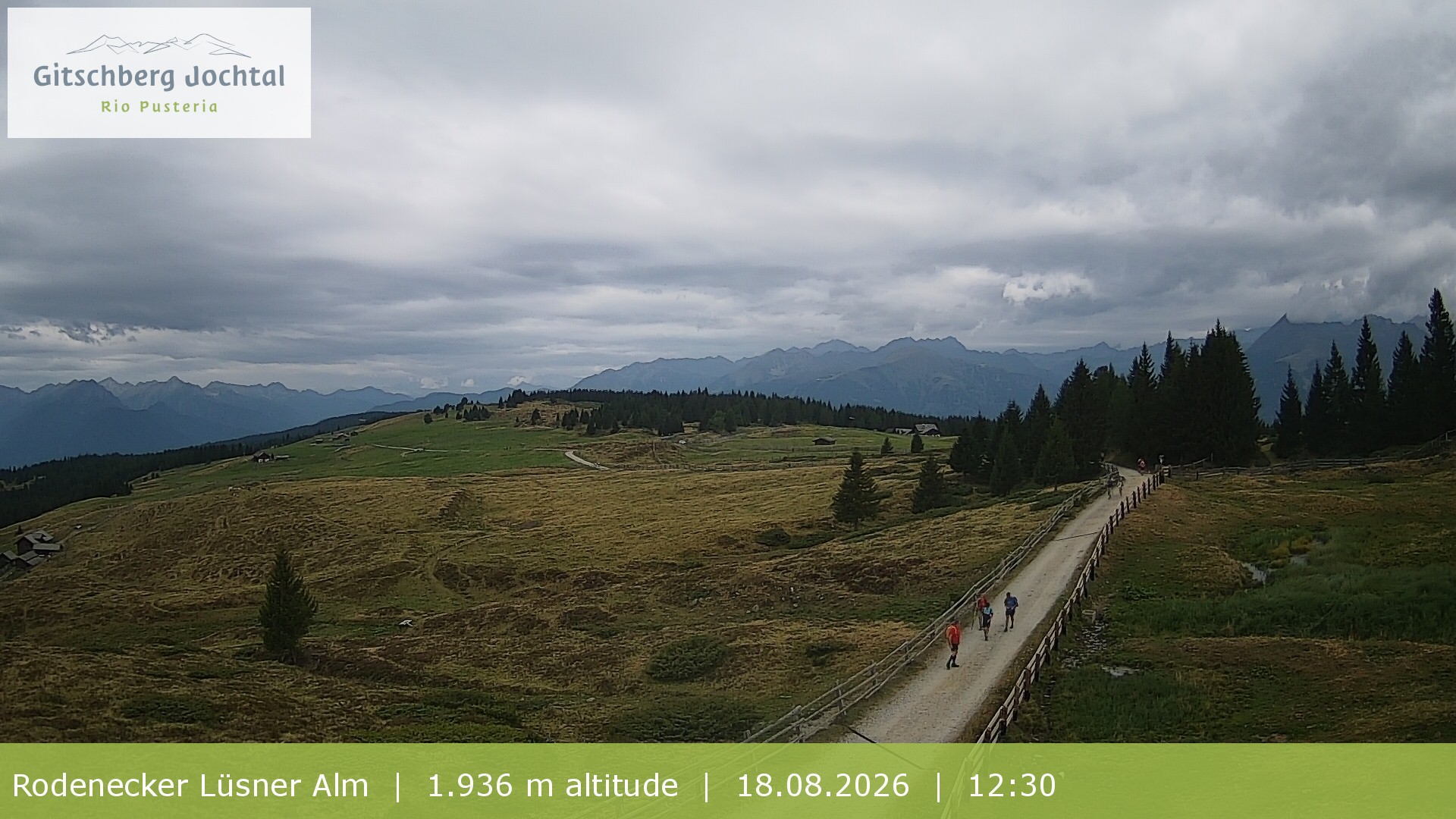 Archiv Foto Webcam Panoramablick Rodenecker Lüsner Alm
