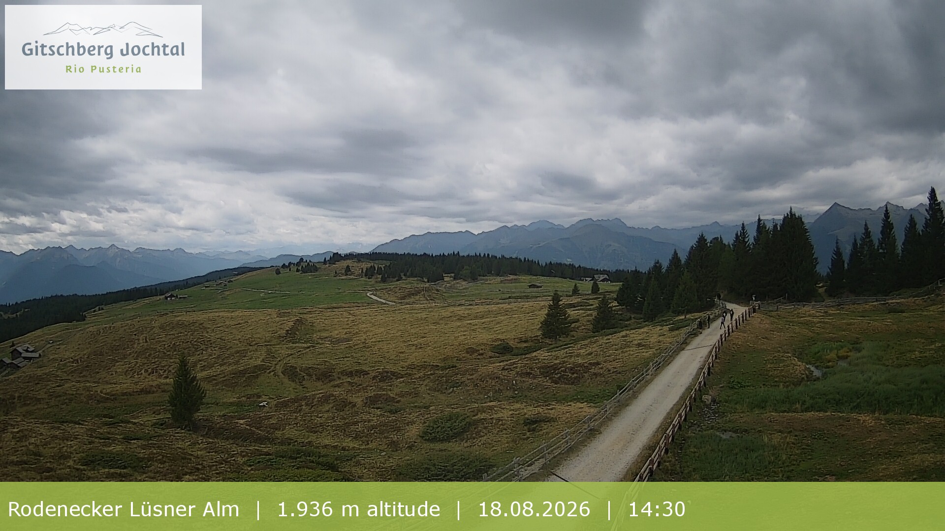 Archiv Foto Webcam Panoramablick Rodenecker Lüsner Alm
