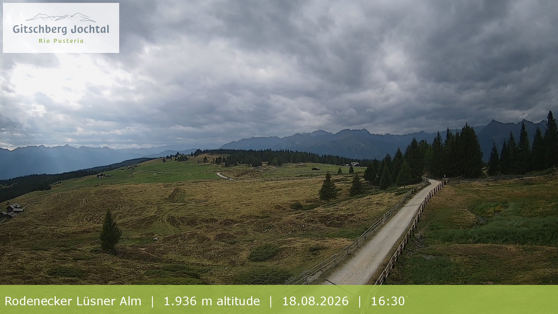 Archiv Foto Webcam Panoramablick Rodenecker Lüsner Alm