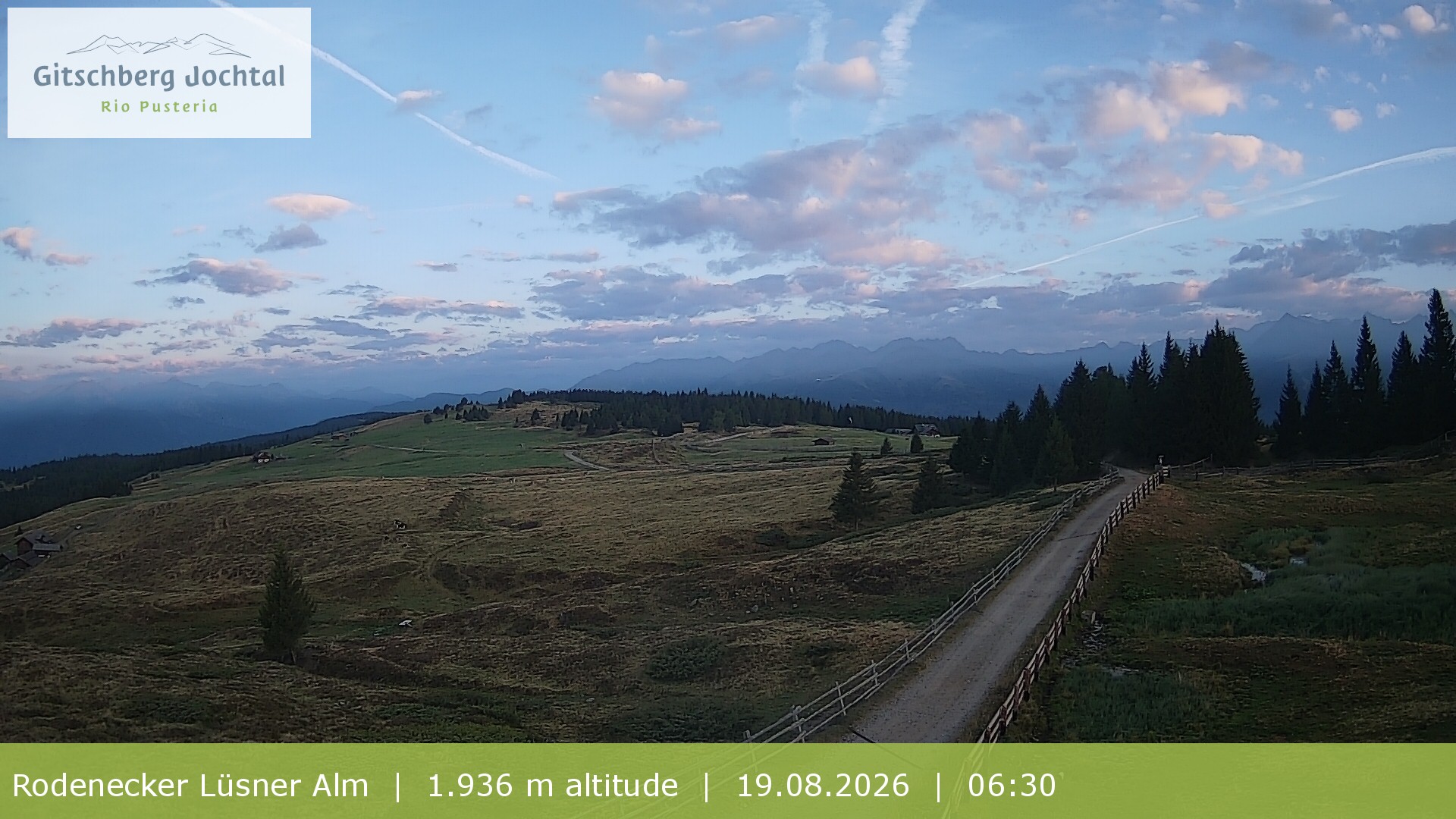 Archiv Foto Webcam Panoramablick Rodenecker Lüsner Alm