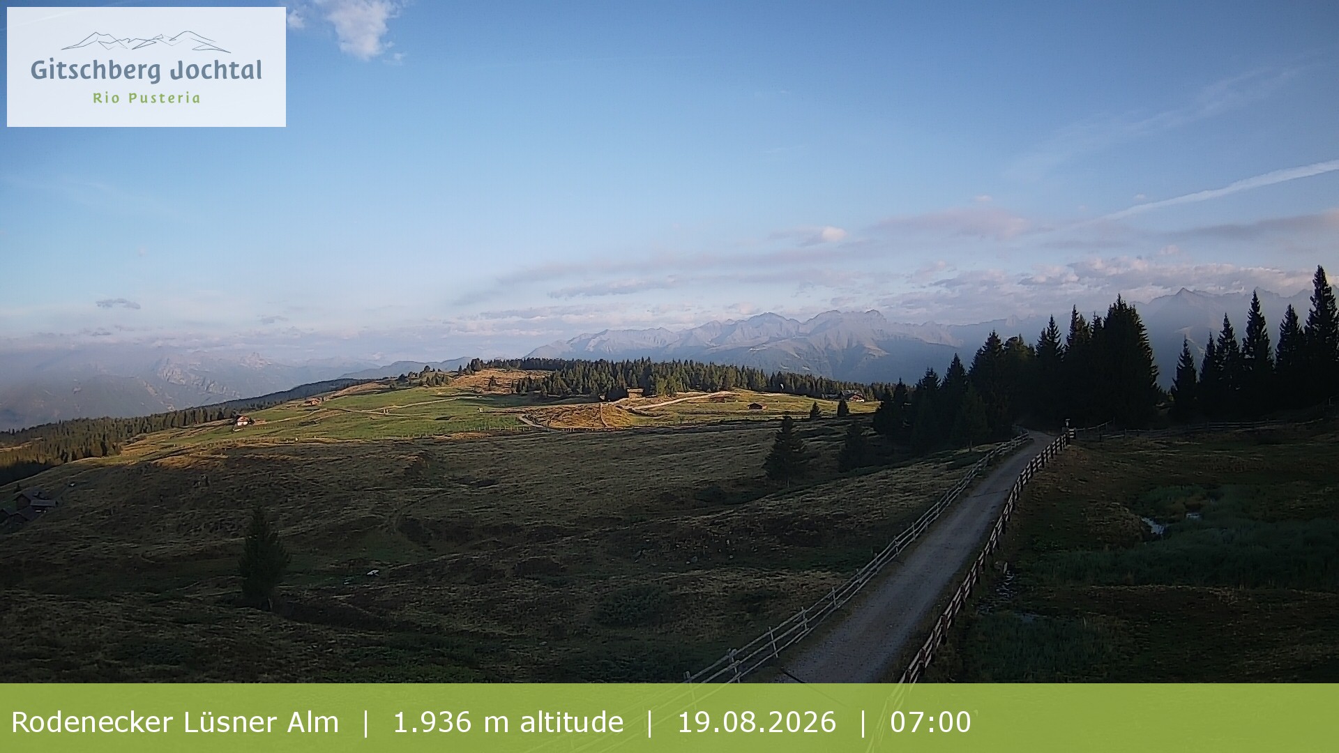 Archiv Foto Webcam Panoramablick Rodenecker Lüsner Alm