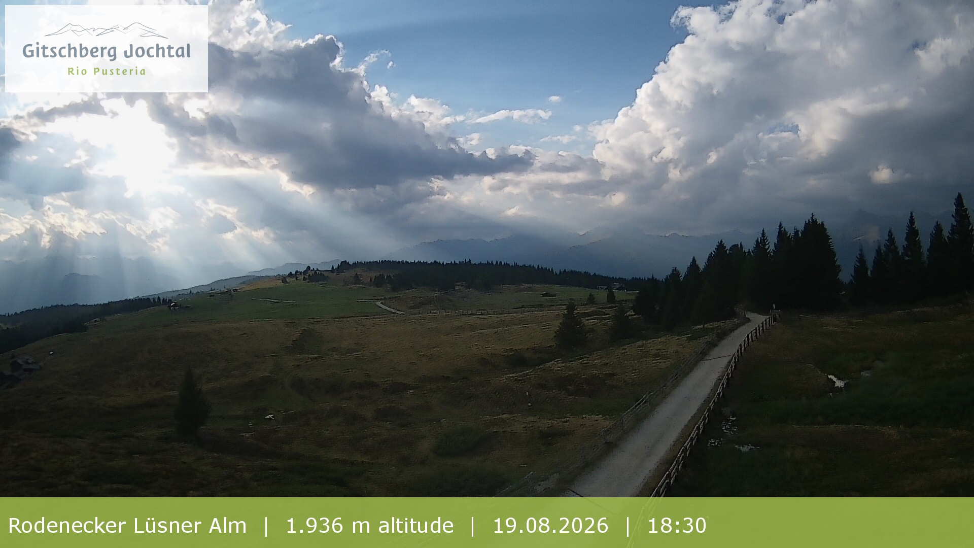 Archiv Foto Webcam Panoramablick Rodenecker Lüsner Alm