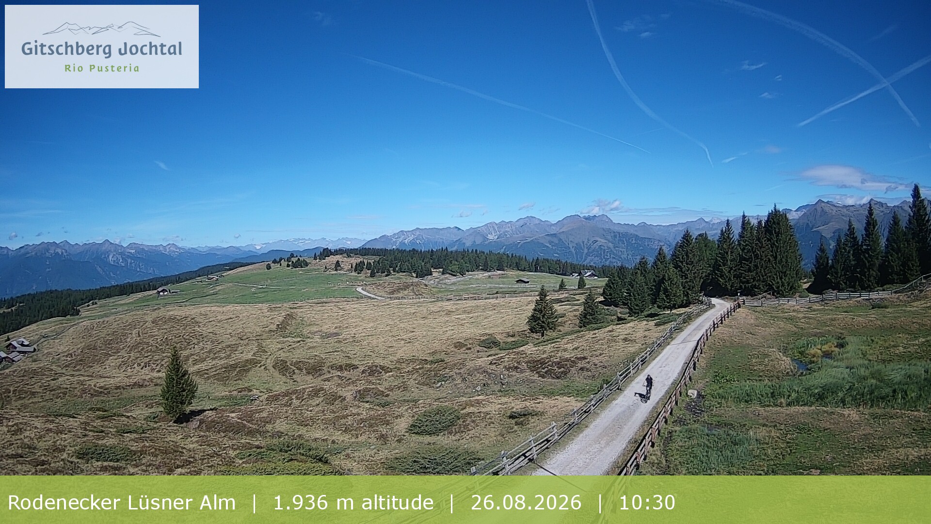 Archiv Foto Webcam Panoramablick Rodenecker Lüsner Alm
