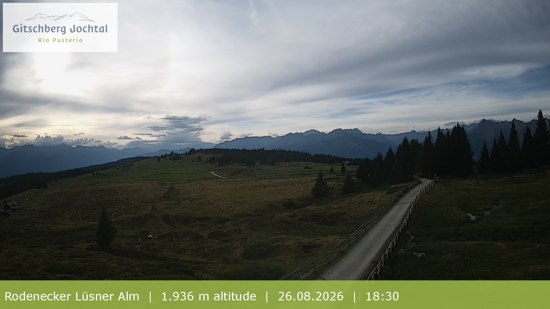 Archiv Foto Webcam Panoramablick Rodenecker Lüsner Alm