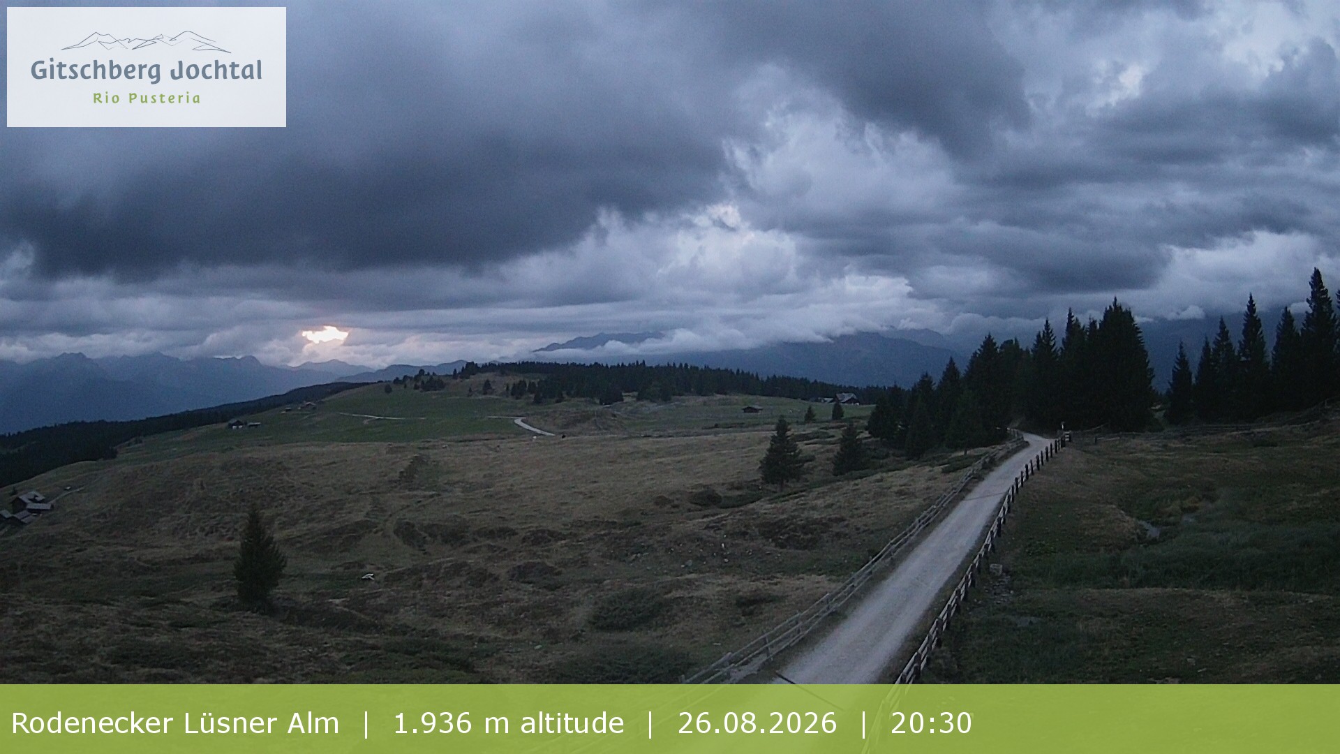 Archiv Foto Webcam Panoramablick Rodenecker Lüsner Alm