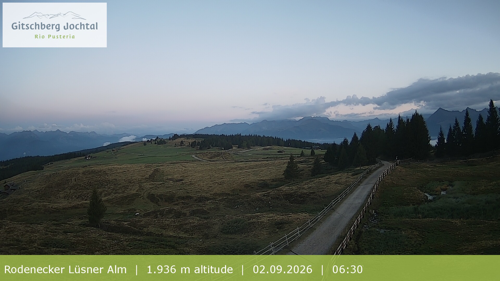 Archiv Foto Webcam Panoramablick Rodenecker Lüsner Alm