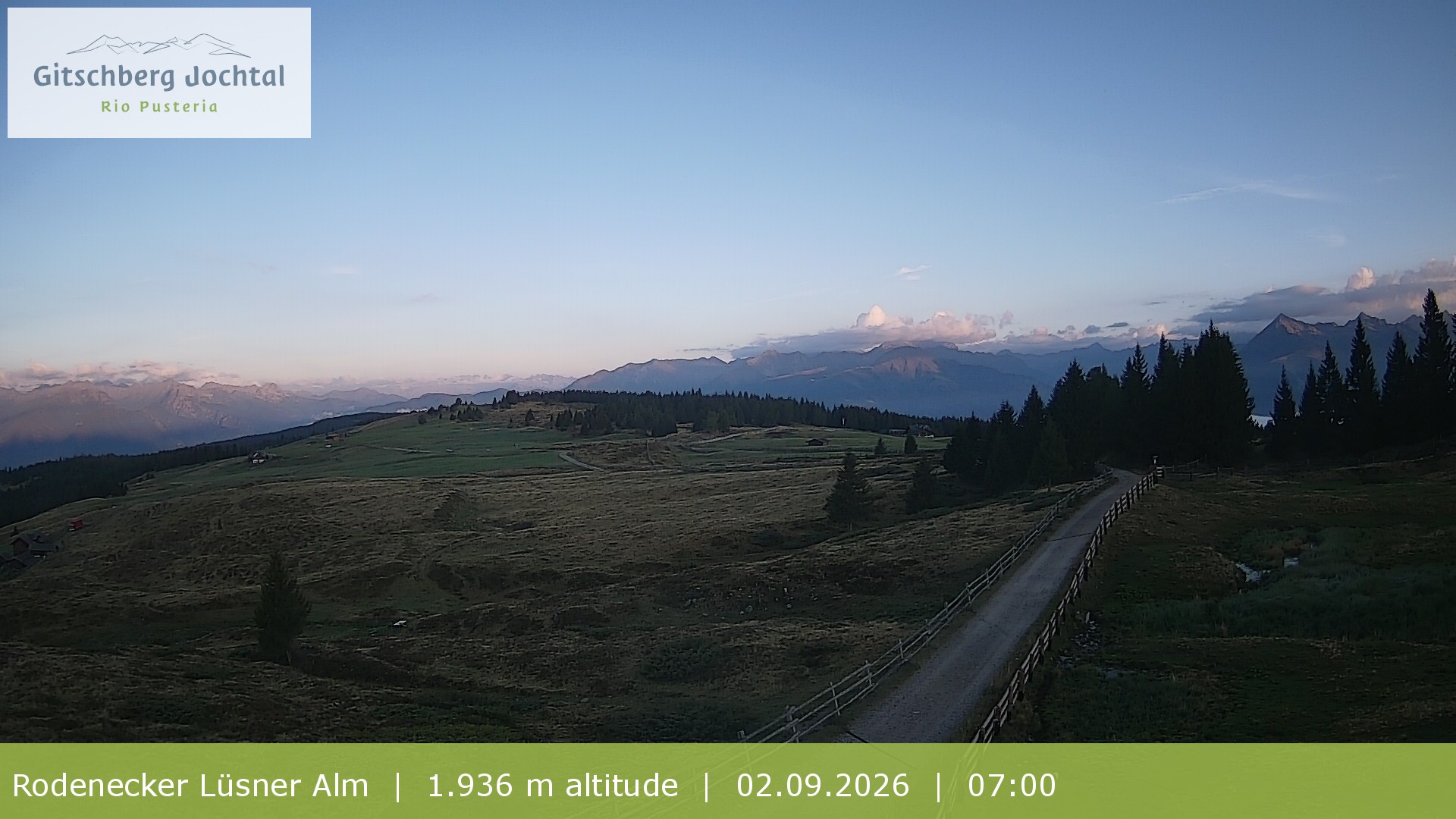 Archiv Foto Webcam Panoramablick Rodenecker Lüsner Alm