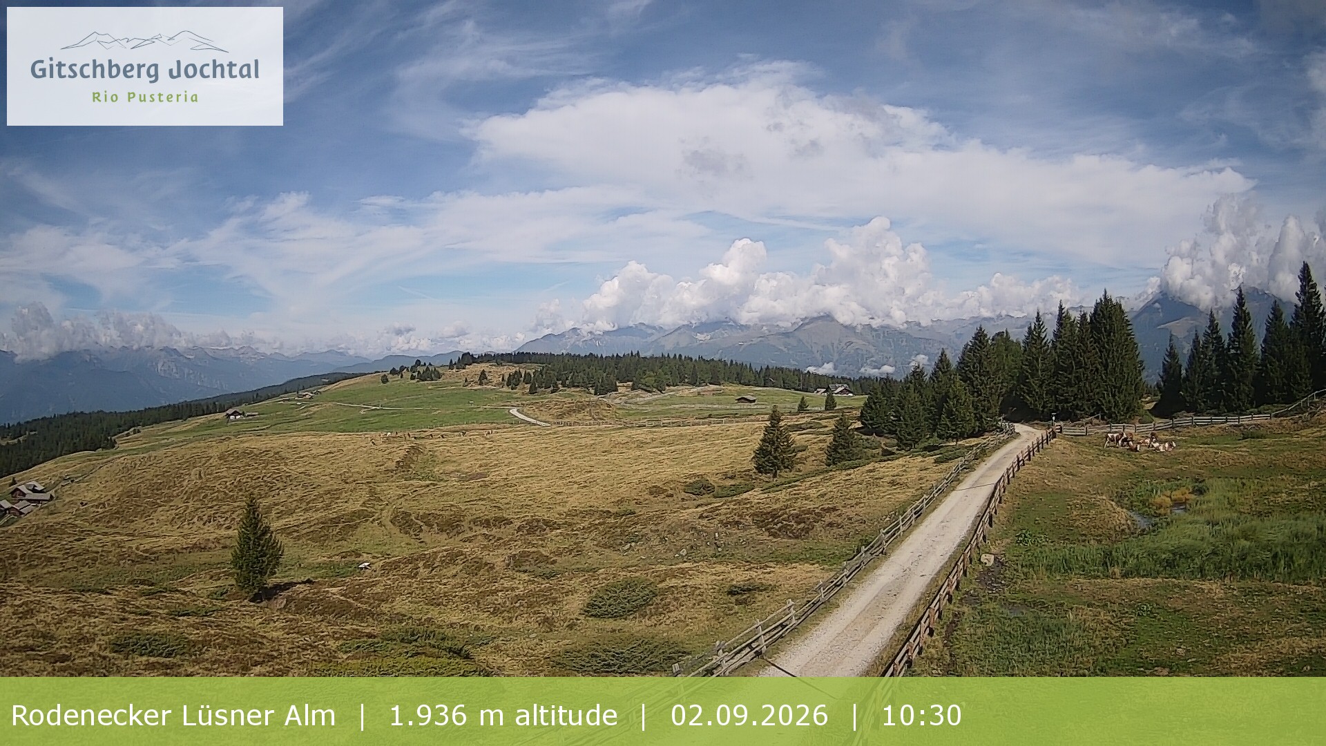 Archiv Foto Webcam Panoramablick Rodenecker Lüsner Alm