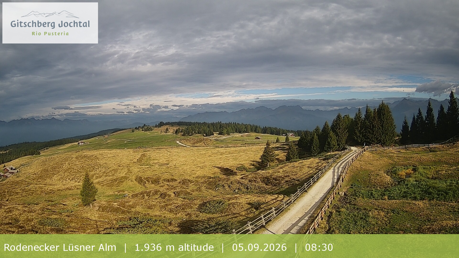Archived image Webcam View around Rodenecker Lüsner Alm