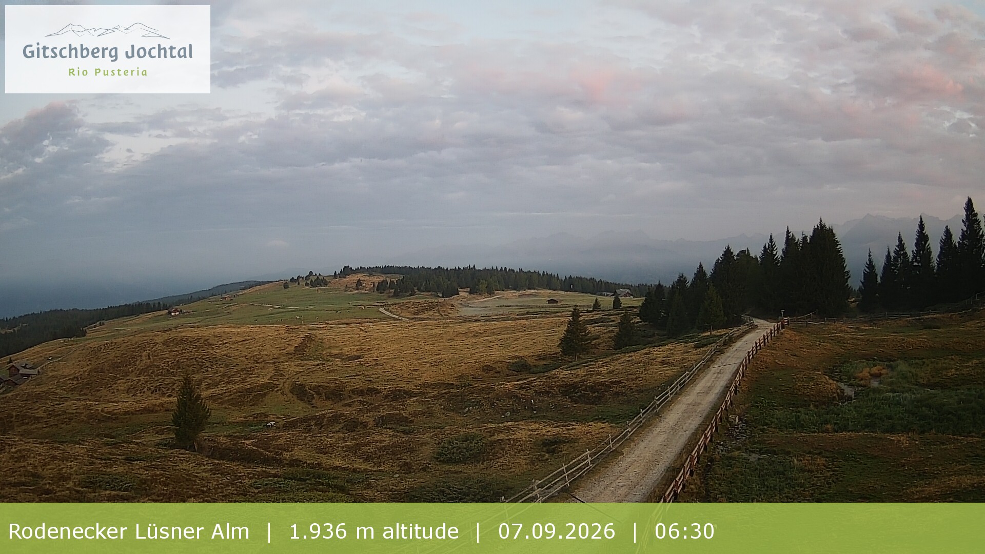 Archiv Foto Webcam Panoramablick Rodenecker Lüsner Alm